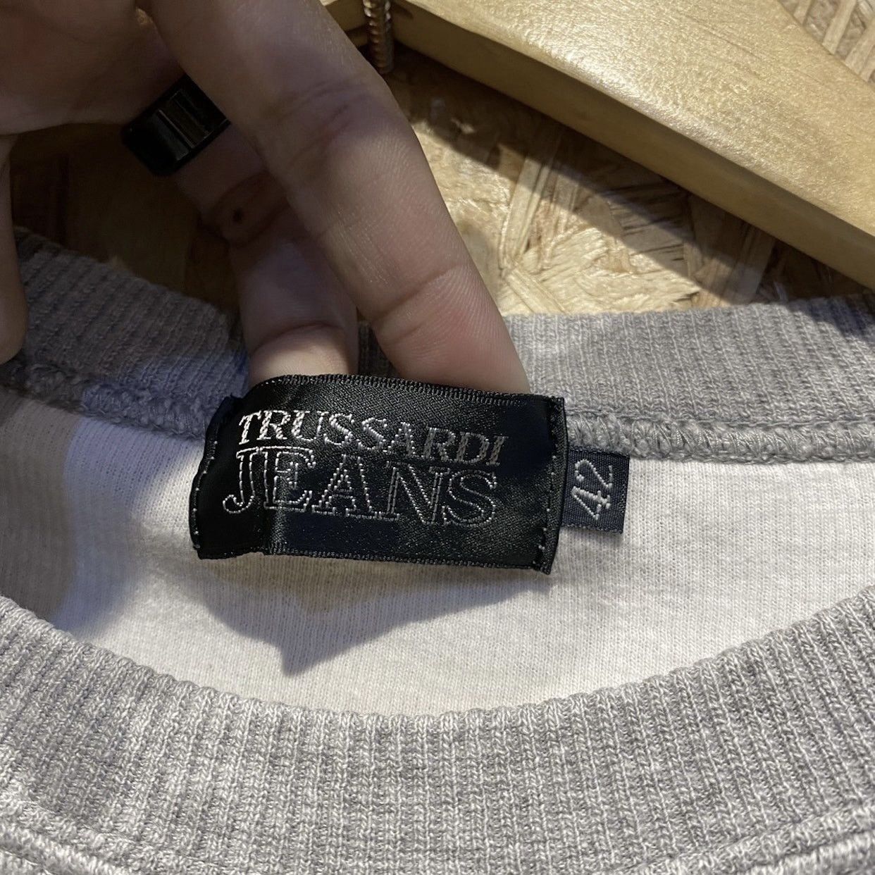 Trussardi Vintage Trussardi Sweatshirt Big Logo Spellout Crewneck Size US S / EU 44-46 / 1 - 5 Thumbnail