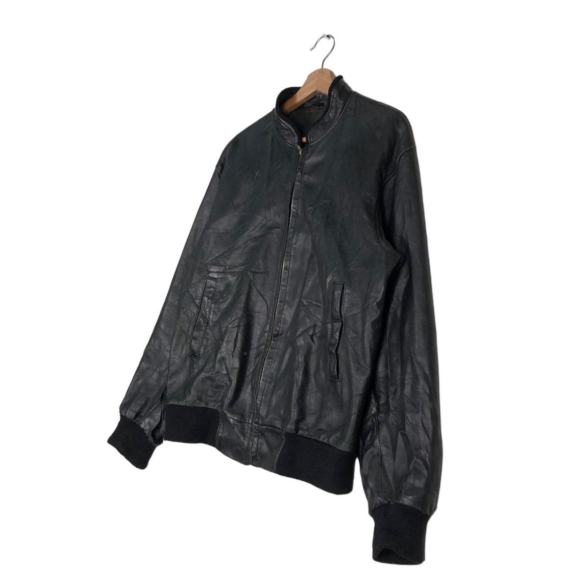 Japanese Brand 🔥Vintage Bomber Biker Leather Jacket Japan Issey Miyake Size US L / EU 52-54 / 3 - 2 Thumbnail