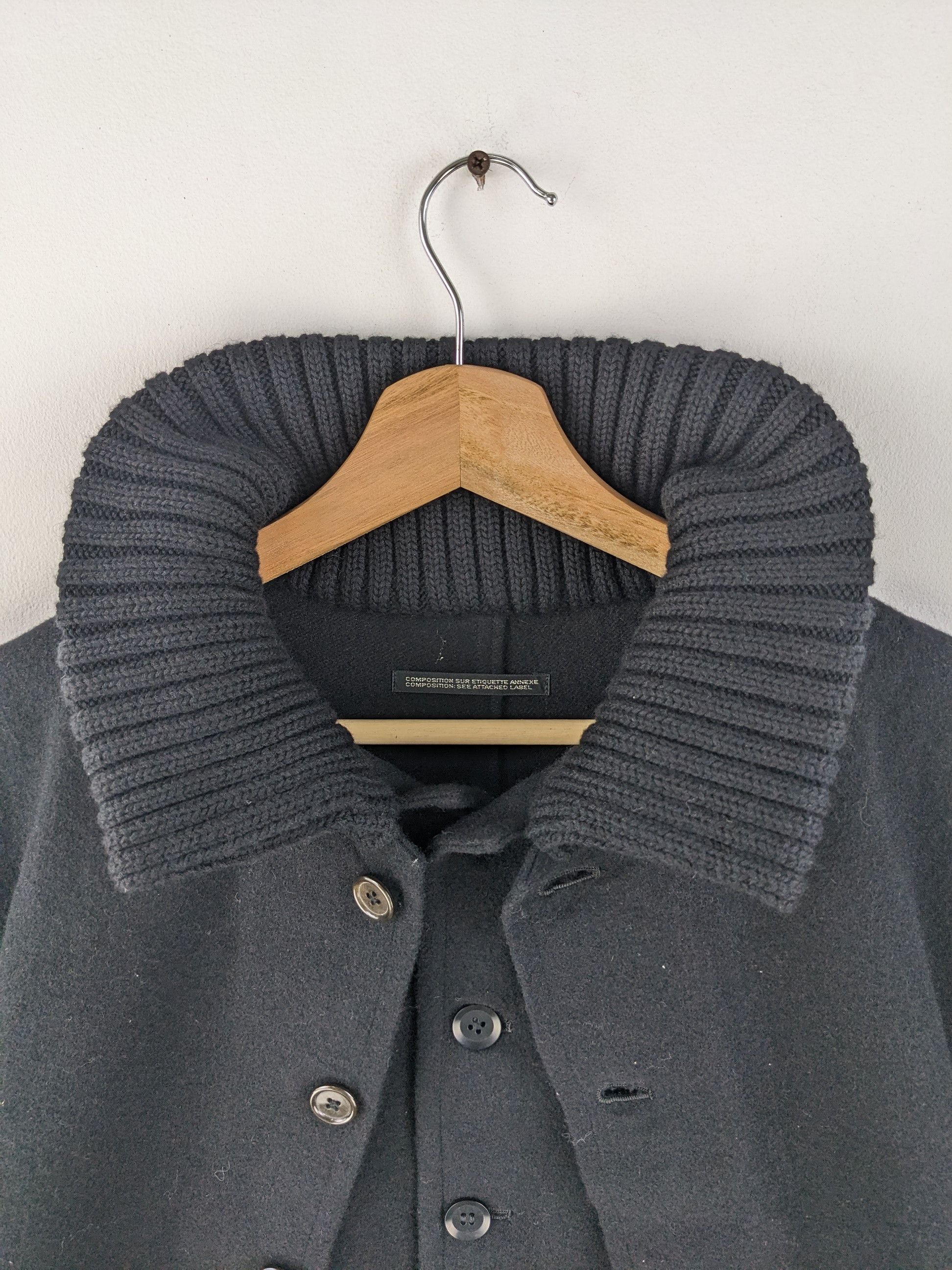 Japanese Brand × Y's × Yohji Yamamoto Vintage Yohji Yamamoto Noir Double Layer Wool Coat Size US M / EU 48-50 / 2 - 6 Thumbnail