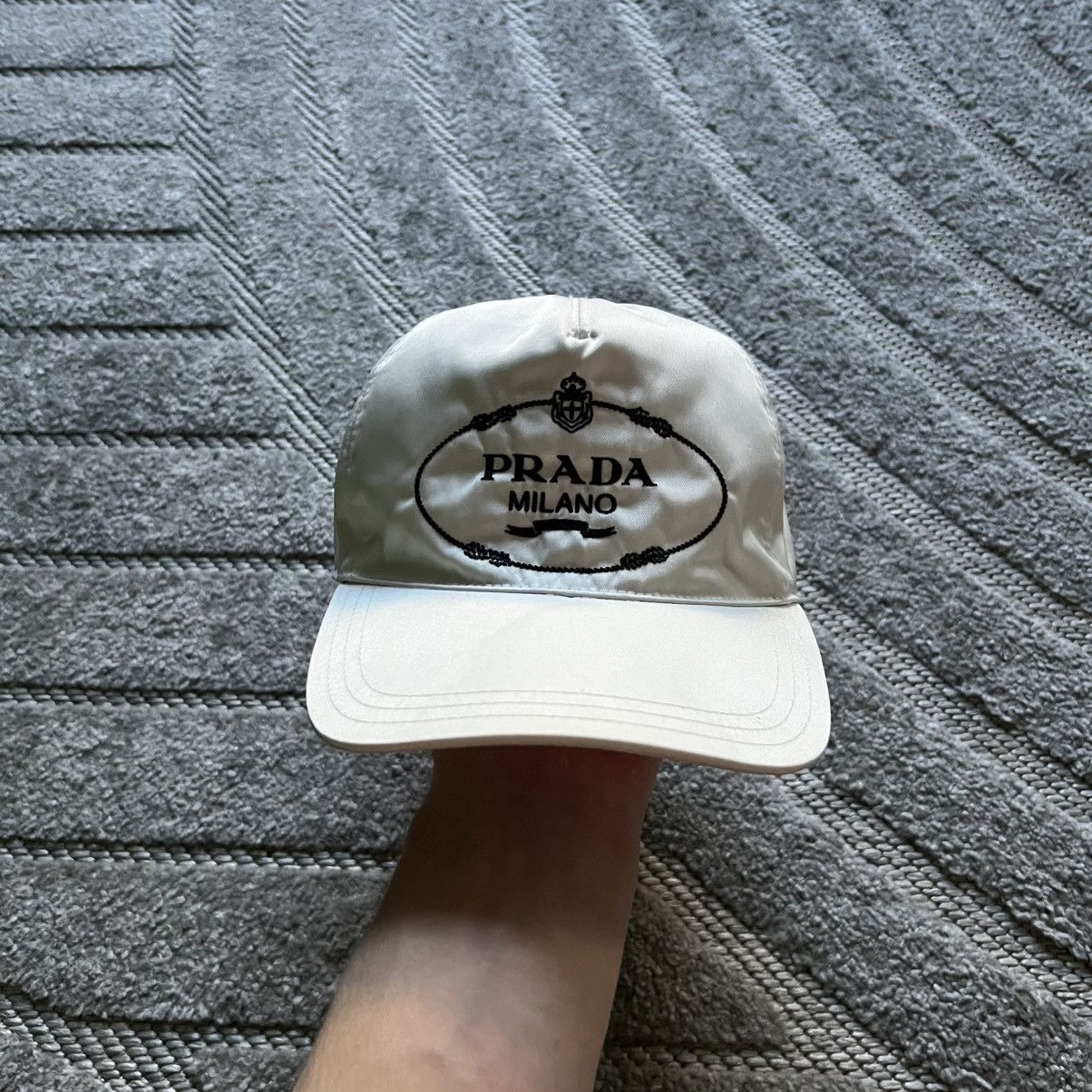Prada Prada Milano Big Logo Cap Luxury Nylon Metal Size ONE SIZE - 1 Thumbnail