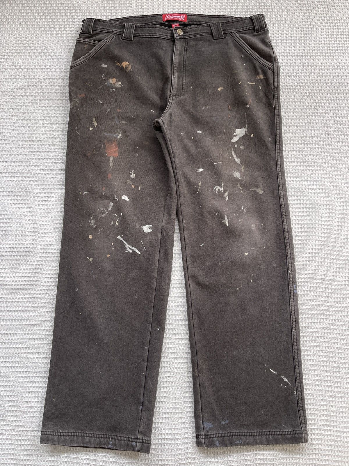 Coleman Rare🔥Vintage COLEMAN Painted Carpenter Pants Size US 39 - 1 Thumbnail