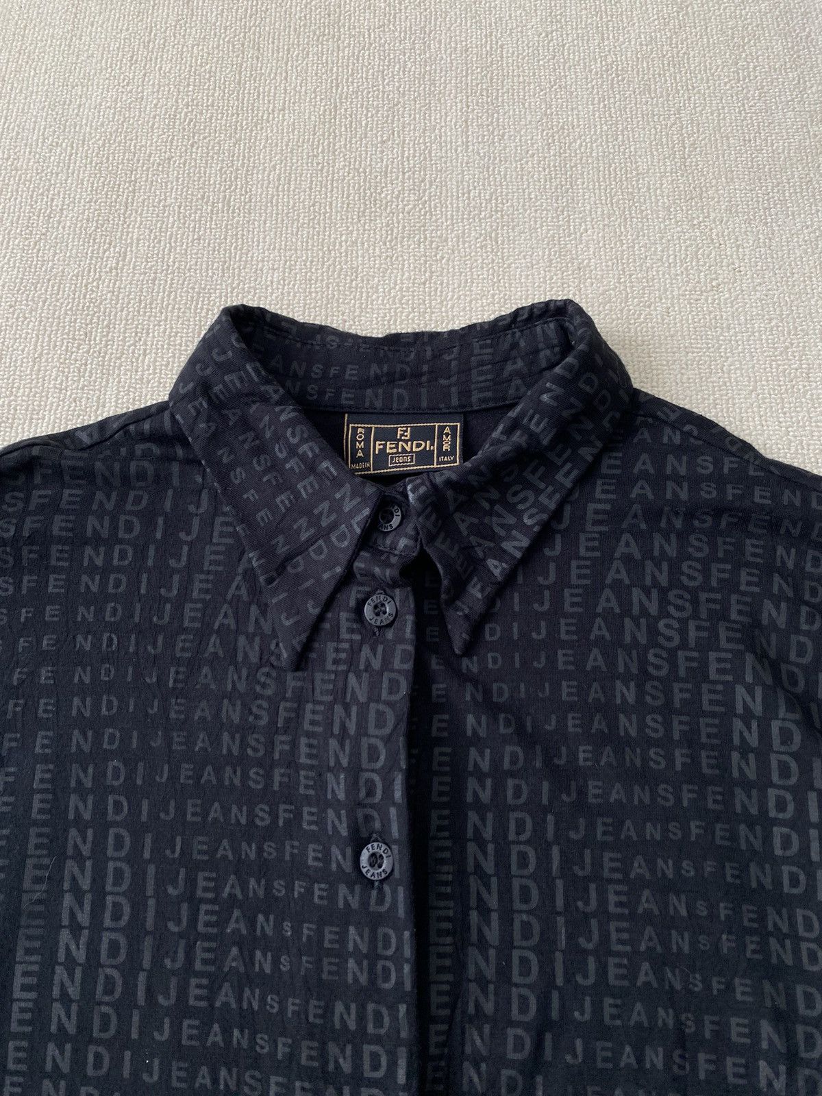 Fendi × Zucca Fendi monogram blouse Size M / US 6-8 / IT 42-44 - 2 Thumbnail
