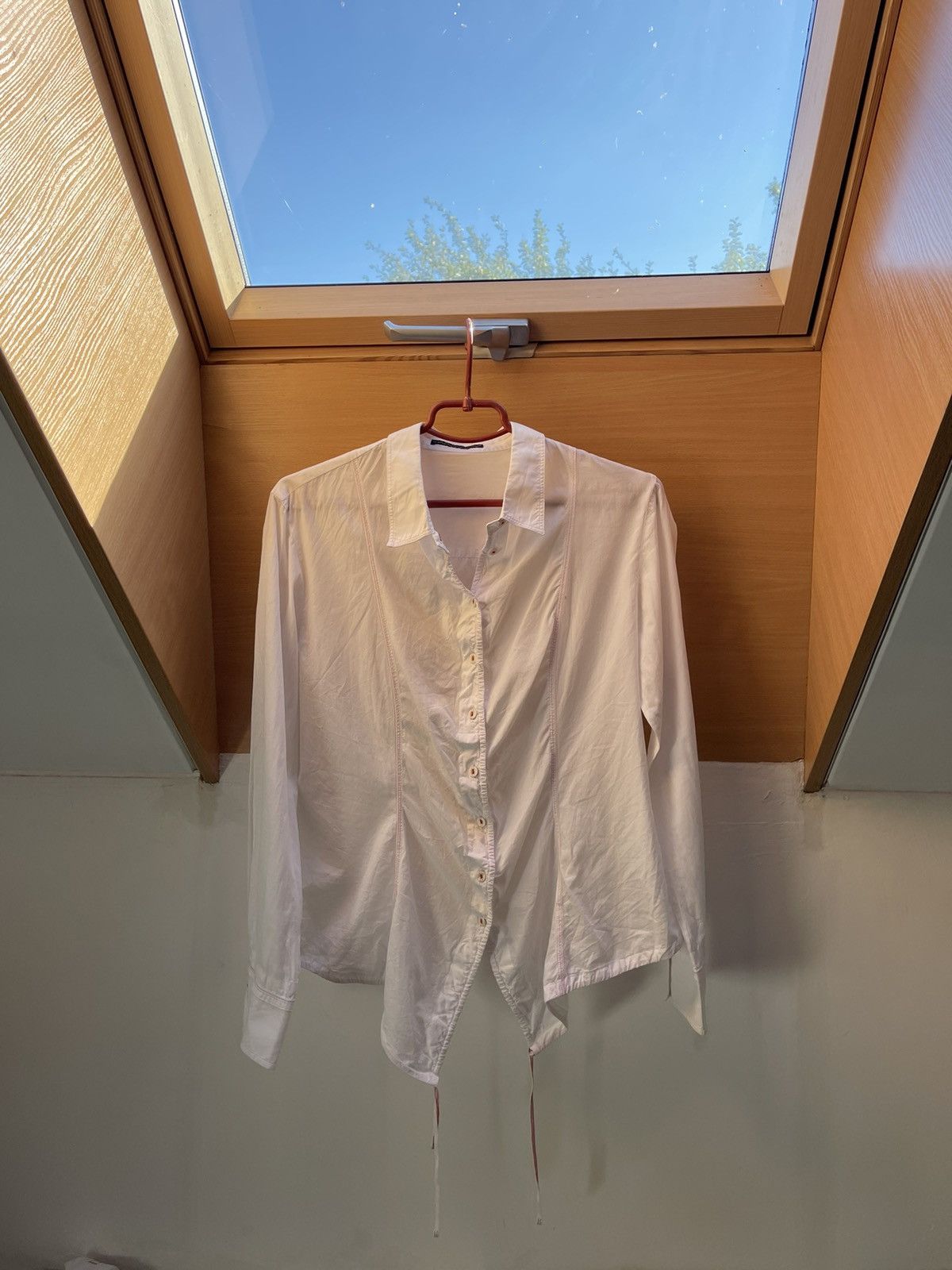 Marithe + Francois Girbaud marithe francois girbaud shirt women L white Le Jan De Y2K Size L / US 10 / IT 46 - 1 Thumbnail