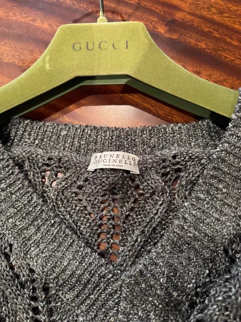 Brunello Cucinelli Brunello Cucinelli Sequined Sweater Size M / US 6-8 / IT 42-44 - 5 Thumbnail