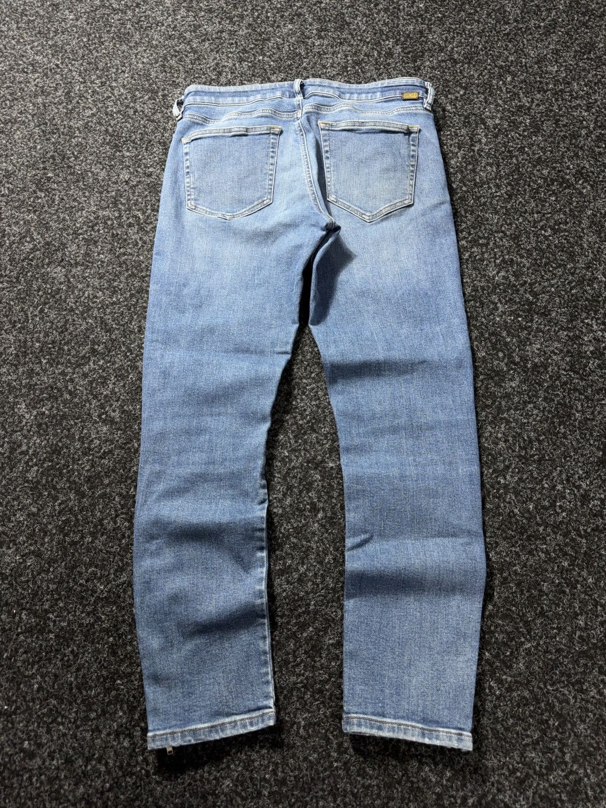 Diesel Luxury 00s Diesel Slandy-Zip Super Skinny Zip Jeans Punk Y2K Size 31" - 10 Thumbnail