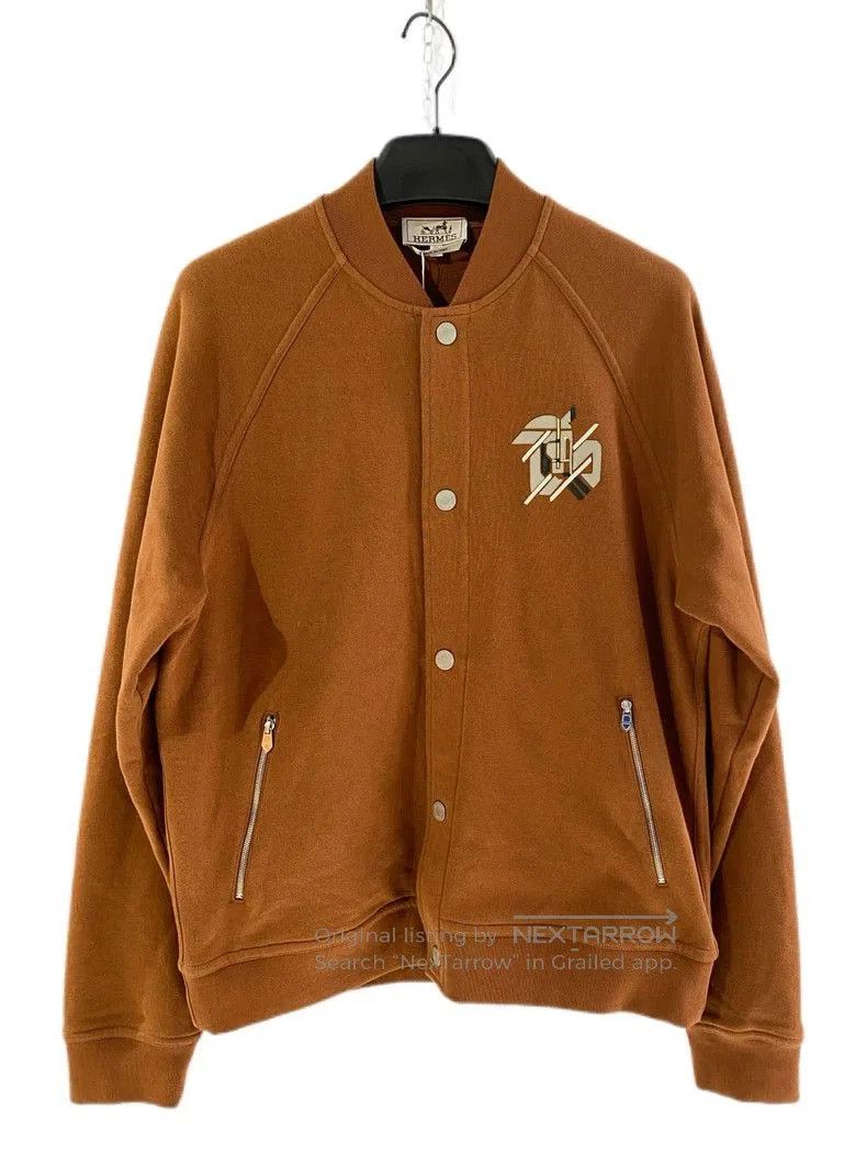 Hermes Hermes Men's Brown Bomber Jacket. Size US M / EU 48-50 / 2 - 1 Thumbnail
