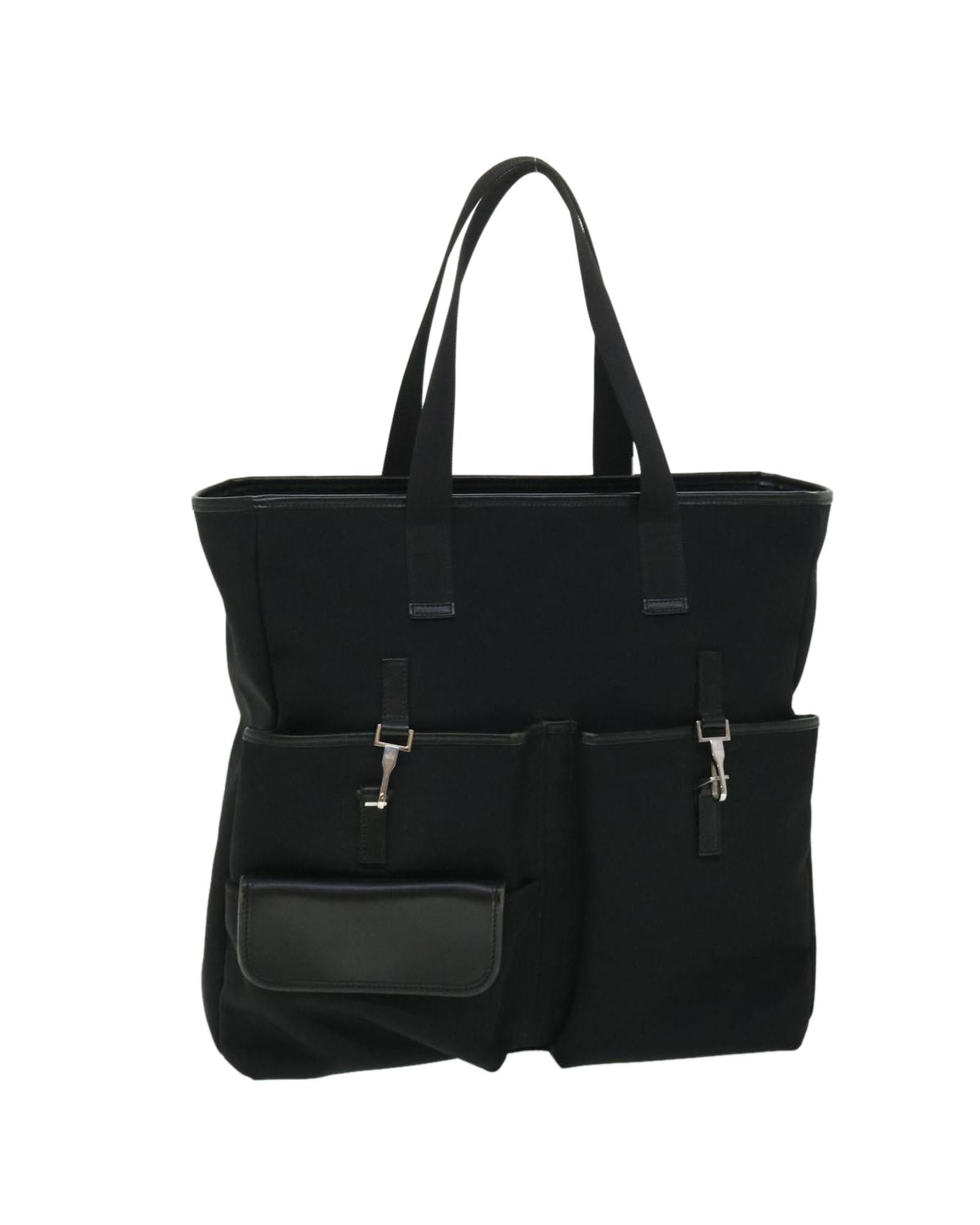 image of Gucci Black Nylon Tote Bag With Dust Bag And Serial No, Women's