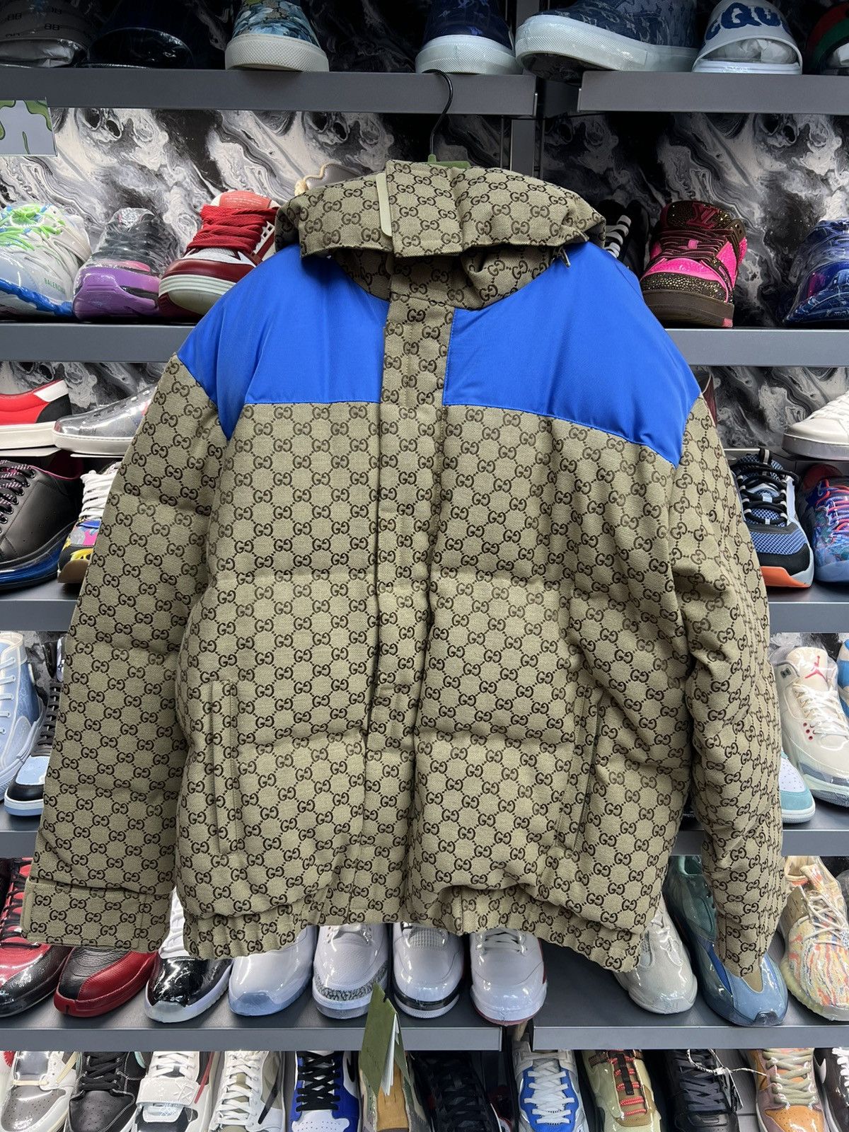 Gucci Gucci GG Canvas Blue Puffer Size US XL / EU 56 / 4 - 1 Thumbnail