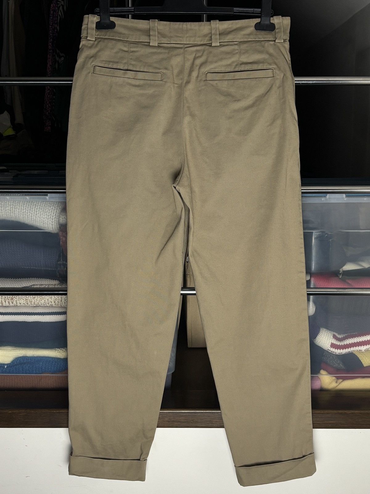 Acne Studios Acne Studios Beige Pleated Chino Pants Size US 32 / EU 48 - 4 Thumbnail