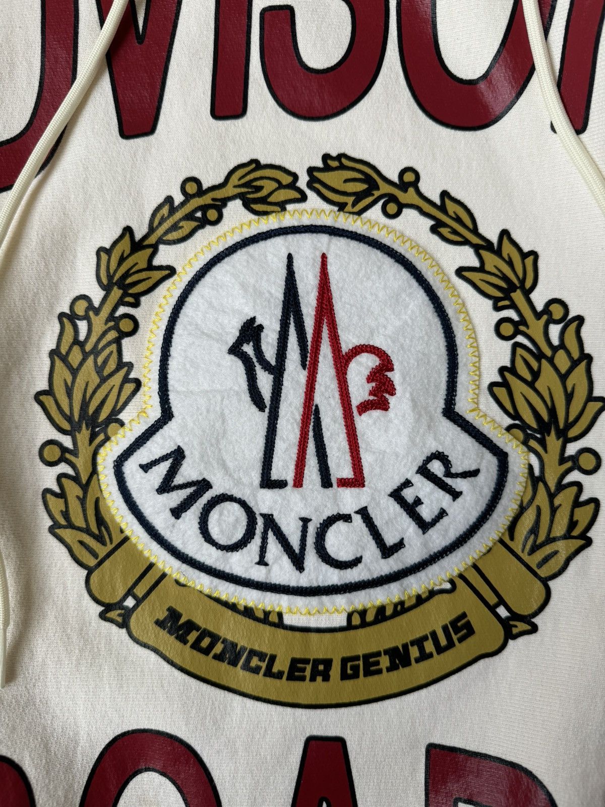 Advisory Board Crystals × Moncler Medium ABC Moncler Hoodie Cream Glitter Embroidery ABC 123. Size US M / EU 48-50 / 2 - 3 Thumbnail