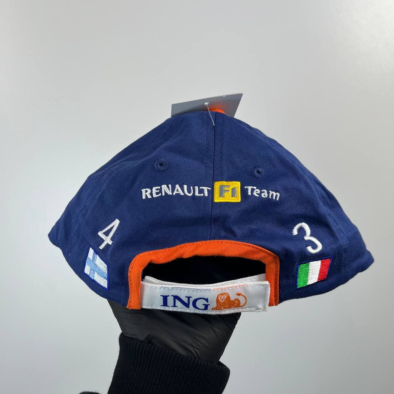 Formula 1 Renault F1 Team Ing Replica Cap Blue Orange Hat One Size Size ONE SIZE - 2 Thumbnail