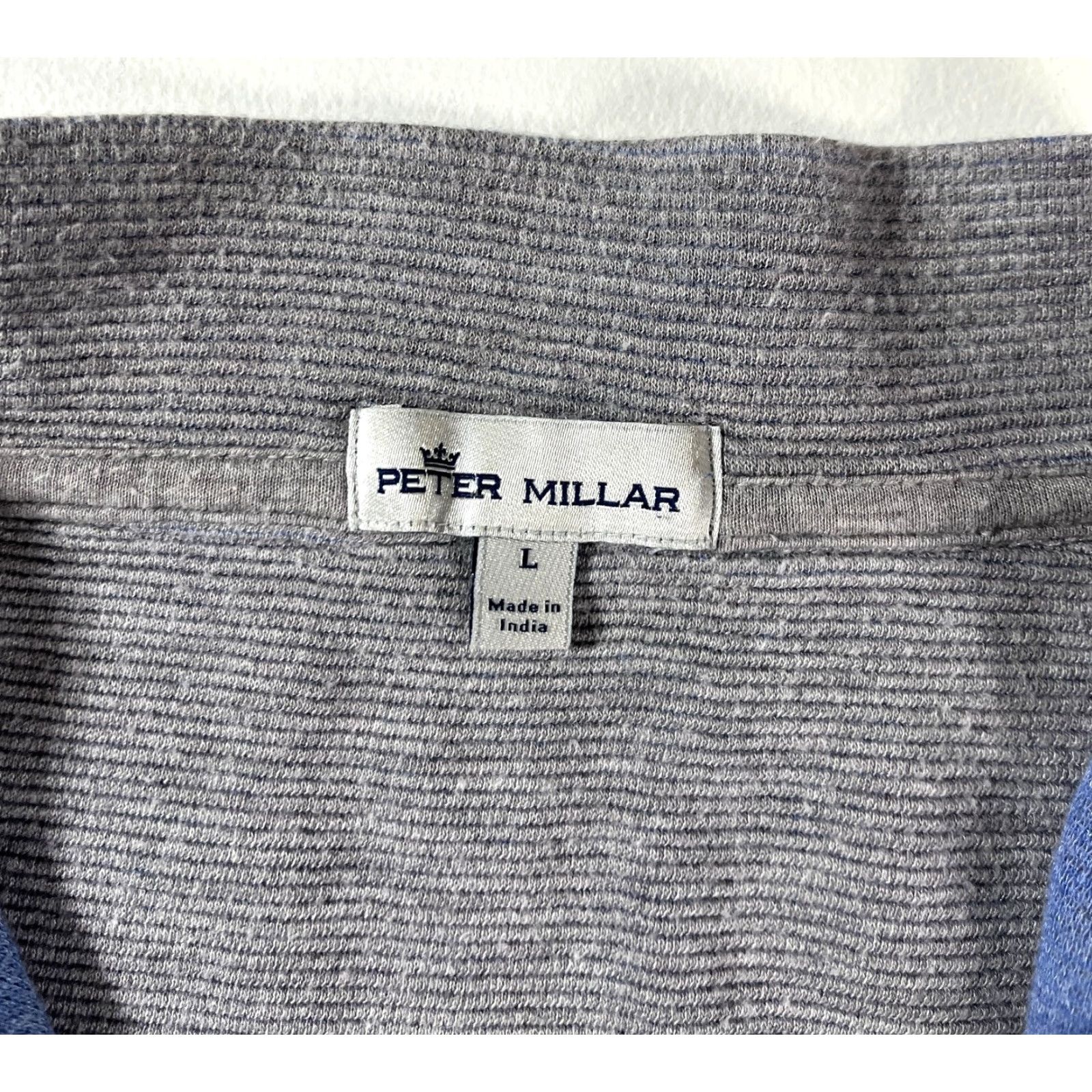 Peter Millar Peter Millar Crown Comfort Ottoman Quarter Zip Sweater Mens Gray L knit Regular Pullover 1/4 Zip Size US L / EU 52-54 / 3 - 6 Thumbnail