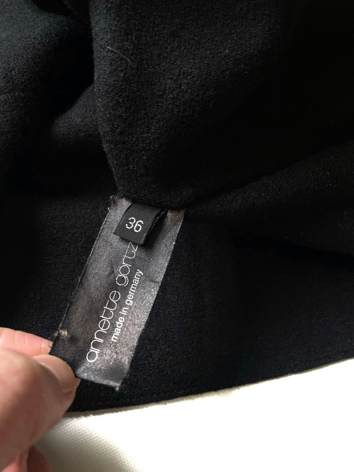 Annette Gortz Annette Görtz Women's Heavyweight Wool Black Cardigan 36/S Size S / US 4 / IT 40 - 8 Thumbnail