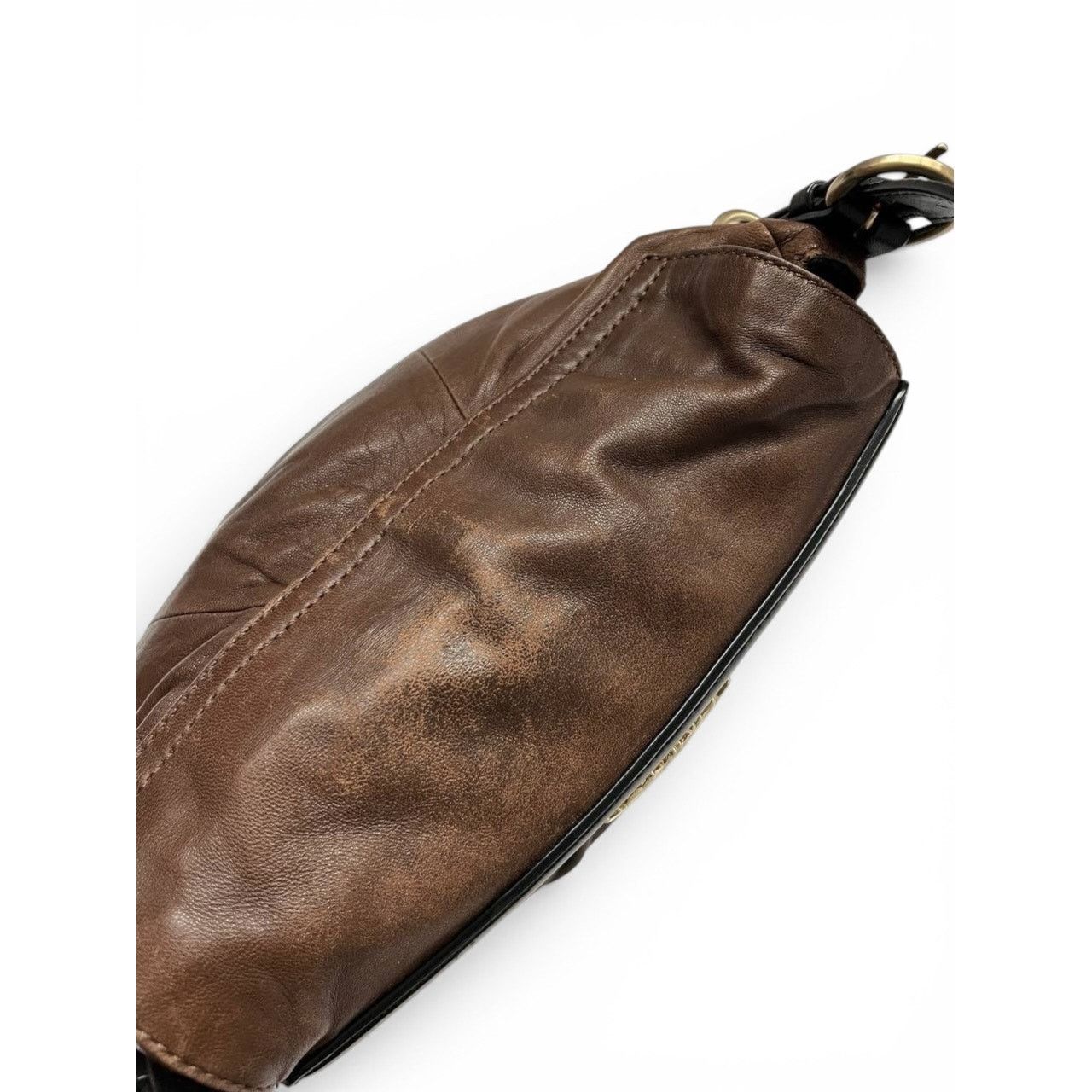 Givenchy Givenchy Draped Leather Brown Shoulder Bag Size ONE SIZE - 8 Thumbnail