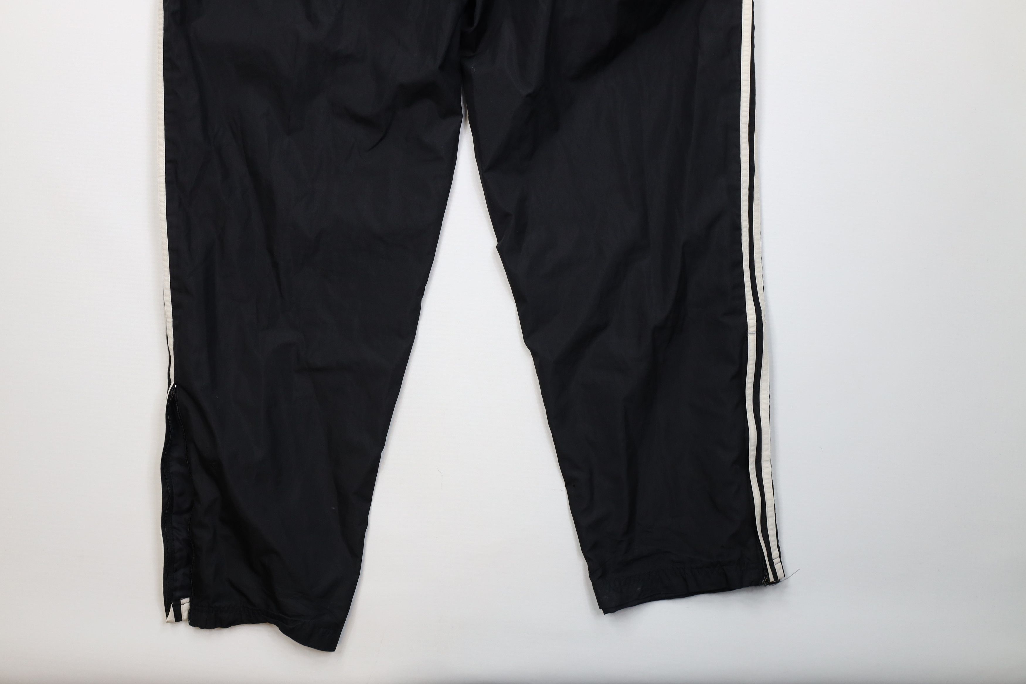 Adidas Vintage 90s Adidas Lined Wide Leg Windbreaker Pants Black Size US 38 / EU 54 - 16 Thumbnail