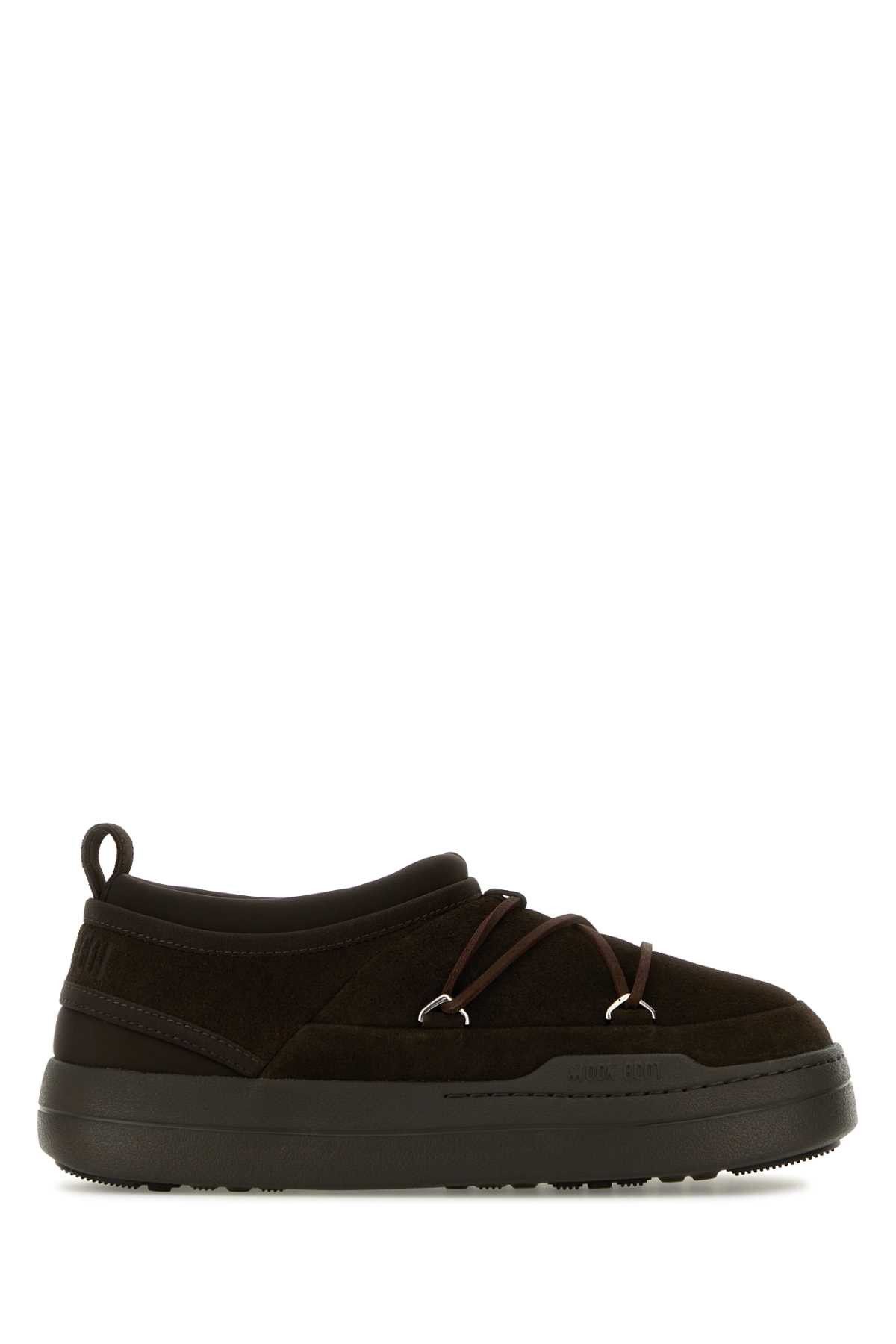 Moon Boot Brown Suede Mb Park Icon Slip Ons Size US 11 / EU 44 - 1 Thumbnail