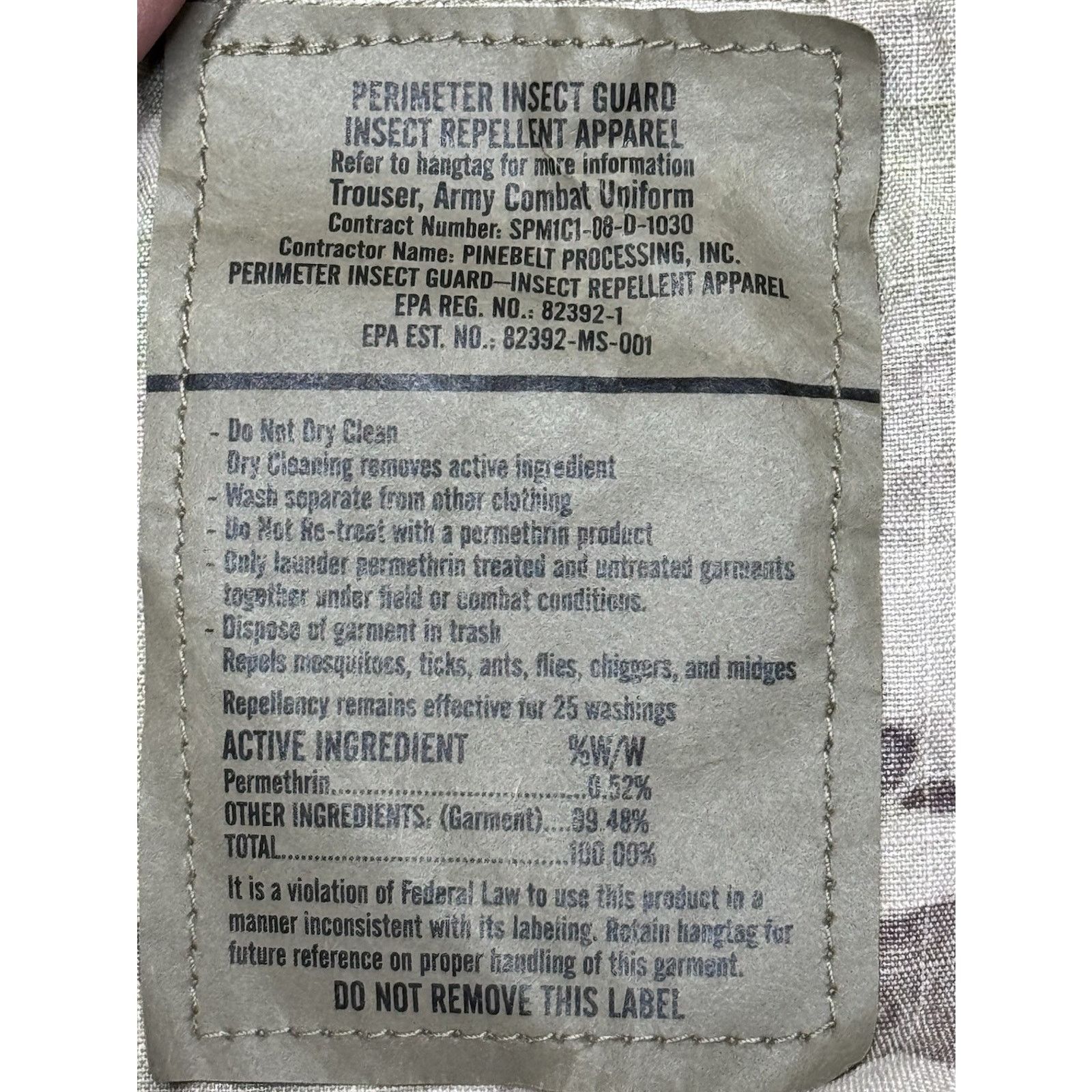 Other Multicam Insect Guard Repellent 8415-01-598-9871 Pants Large Size US 36 / EU 52 - 5 Thumbnail