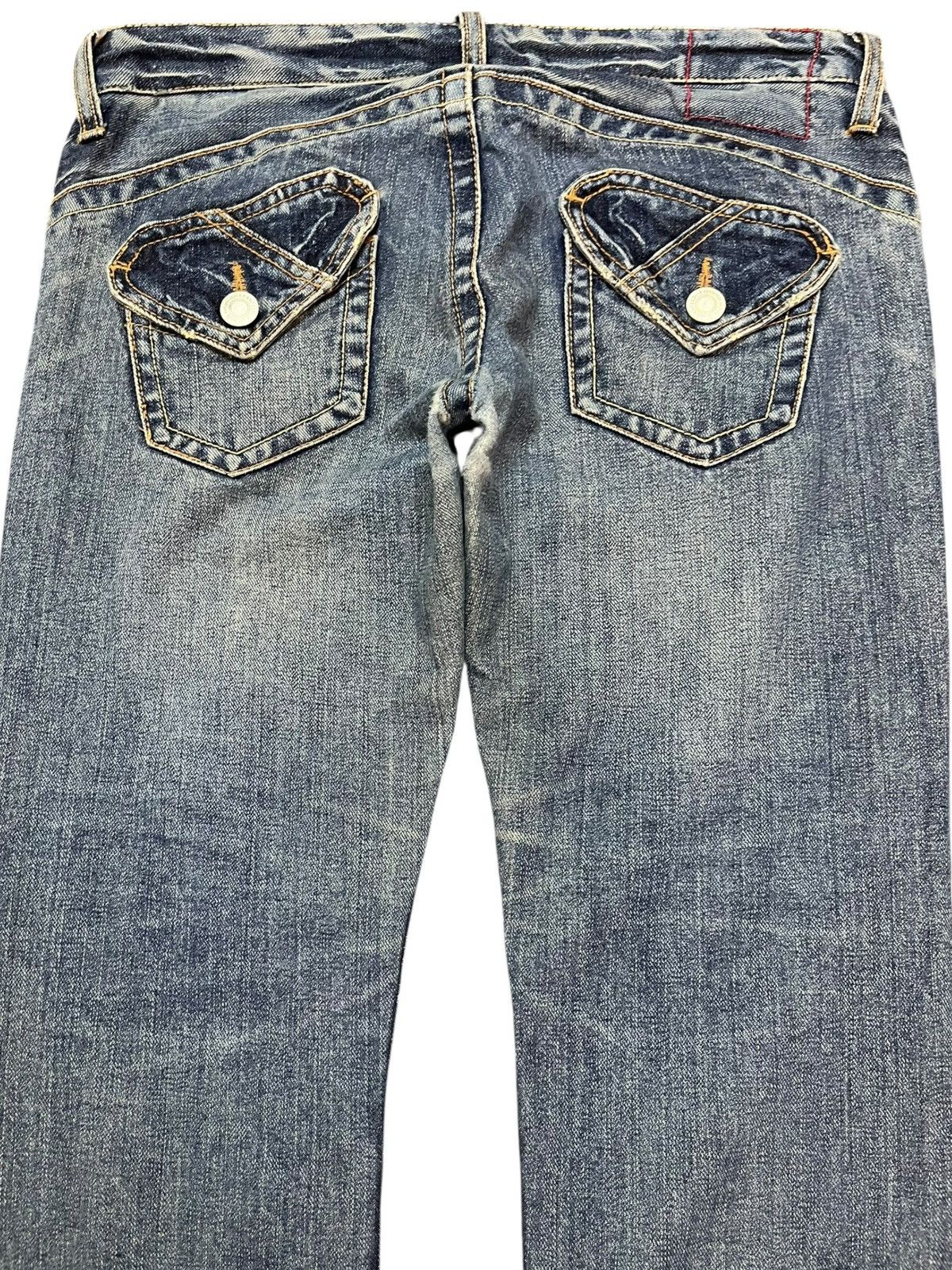 Japanese Brand Vintahe Double Name Straight Leg Denim Size US 33 - 6 Thumbnail