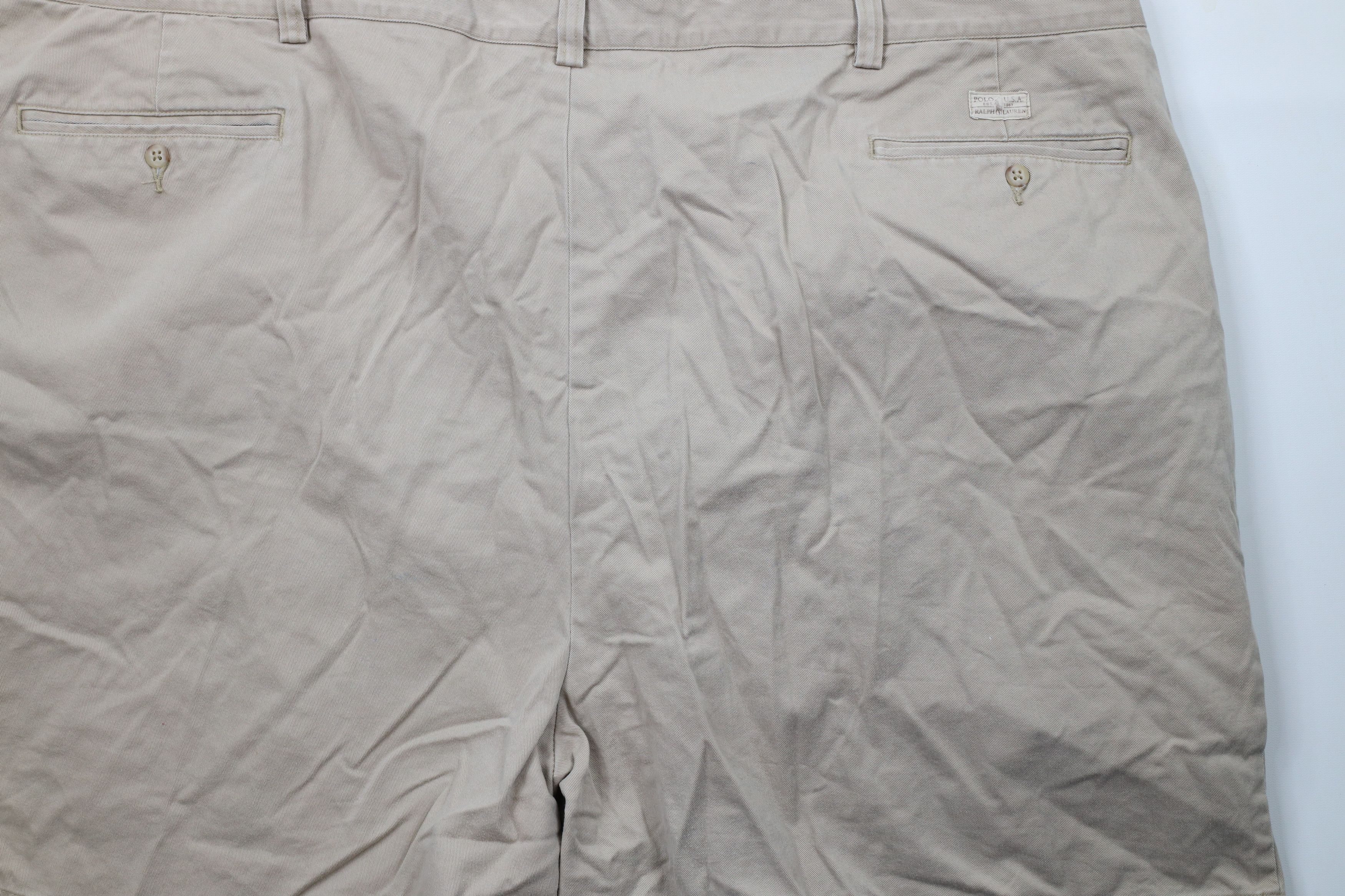 Ralph Lauren × Vintage Vintage 90s Ralph Lauren Above Knee Chino Shorts Cotton Size US 44 / EU 60 - 12 Thumbnail