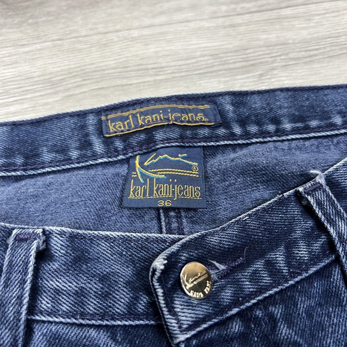 Karl Kani Vintage 90s Karl Kani Baggy Jeans Embroidered Logo Denim Size US 36 / EU 52 - 12 Thumbnail