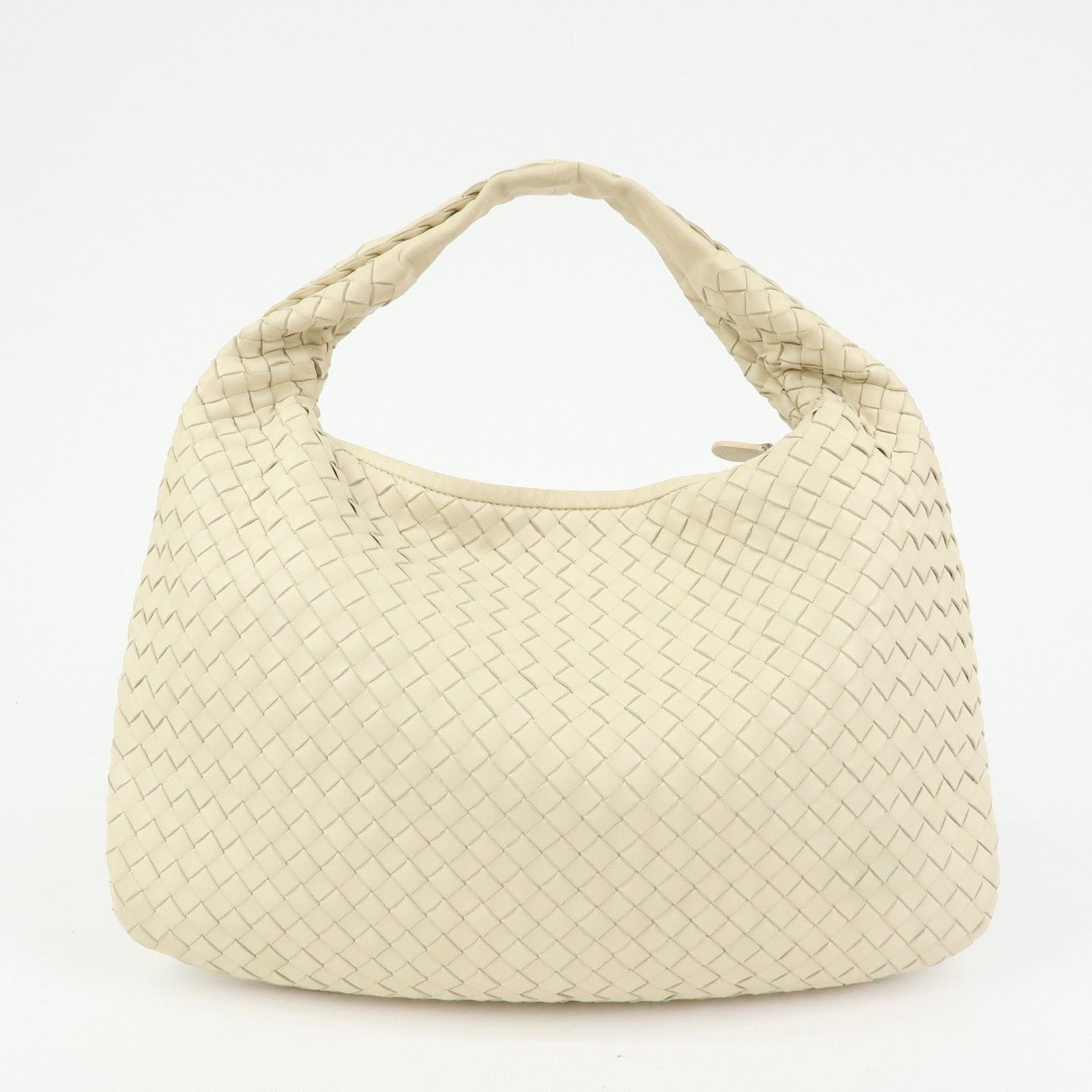 Bottega Veneta Bottega Veneta Intrecciato Lambskin Hobo Bag Cream Size ONE SIZE - 2 Thumbnail