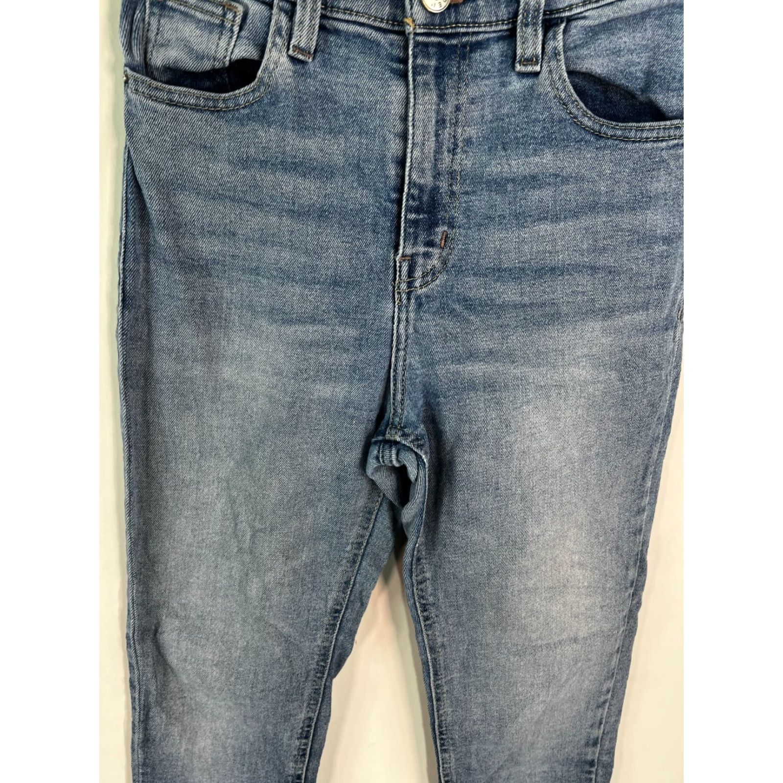 Urban Outfitters VINTAGE Urban Outfitters Womens BDG Chino Raw Hem Blue Denim Jeans 24X24 Size 42" / US 20 - 3 Thumbnail