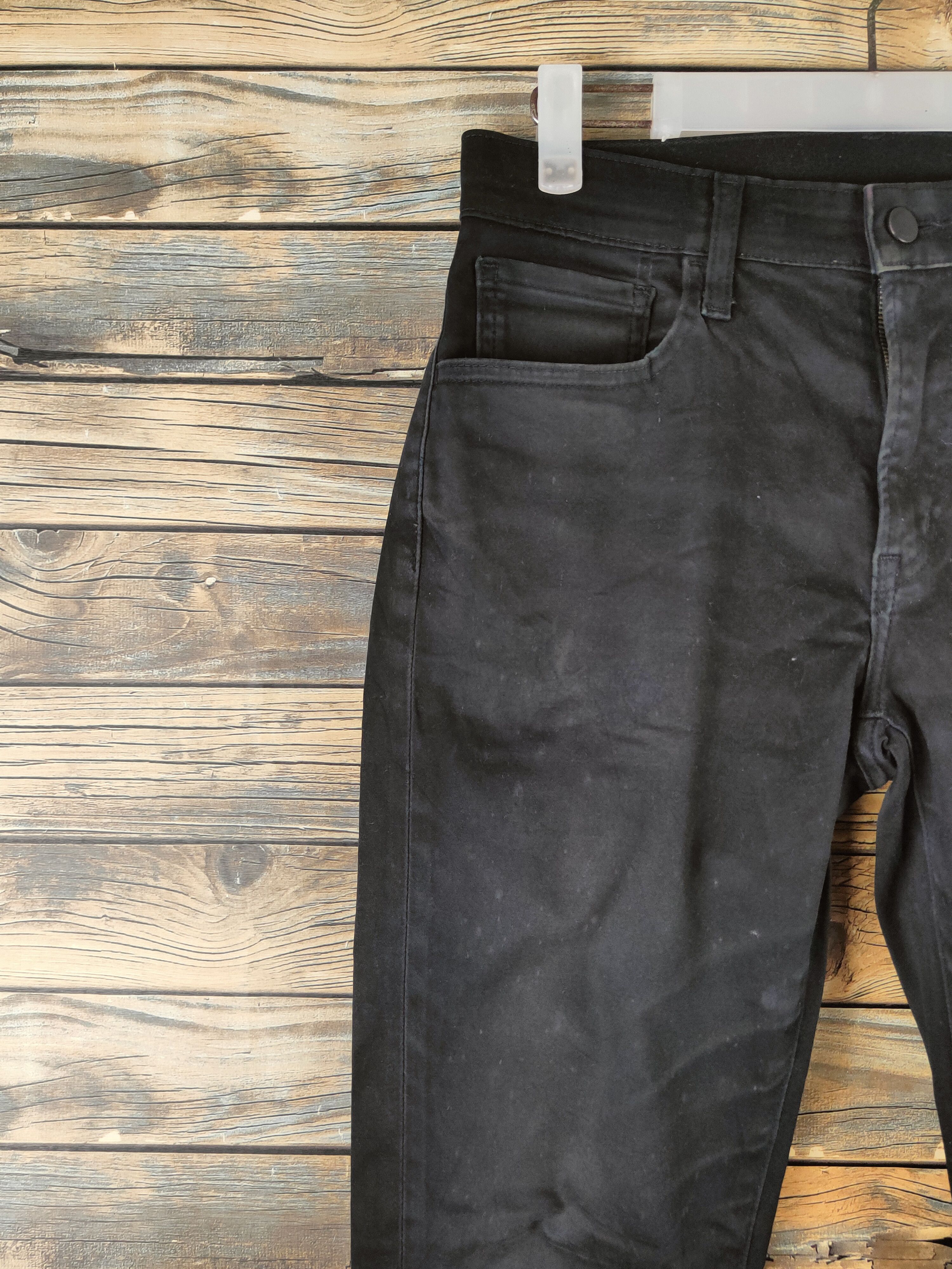 Japanese Brand DL Uniqlo Black Multipocket Casual Pants #46-305 Size US 28 / EU 44 - 3 Thumbnail