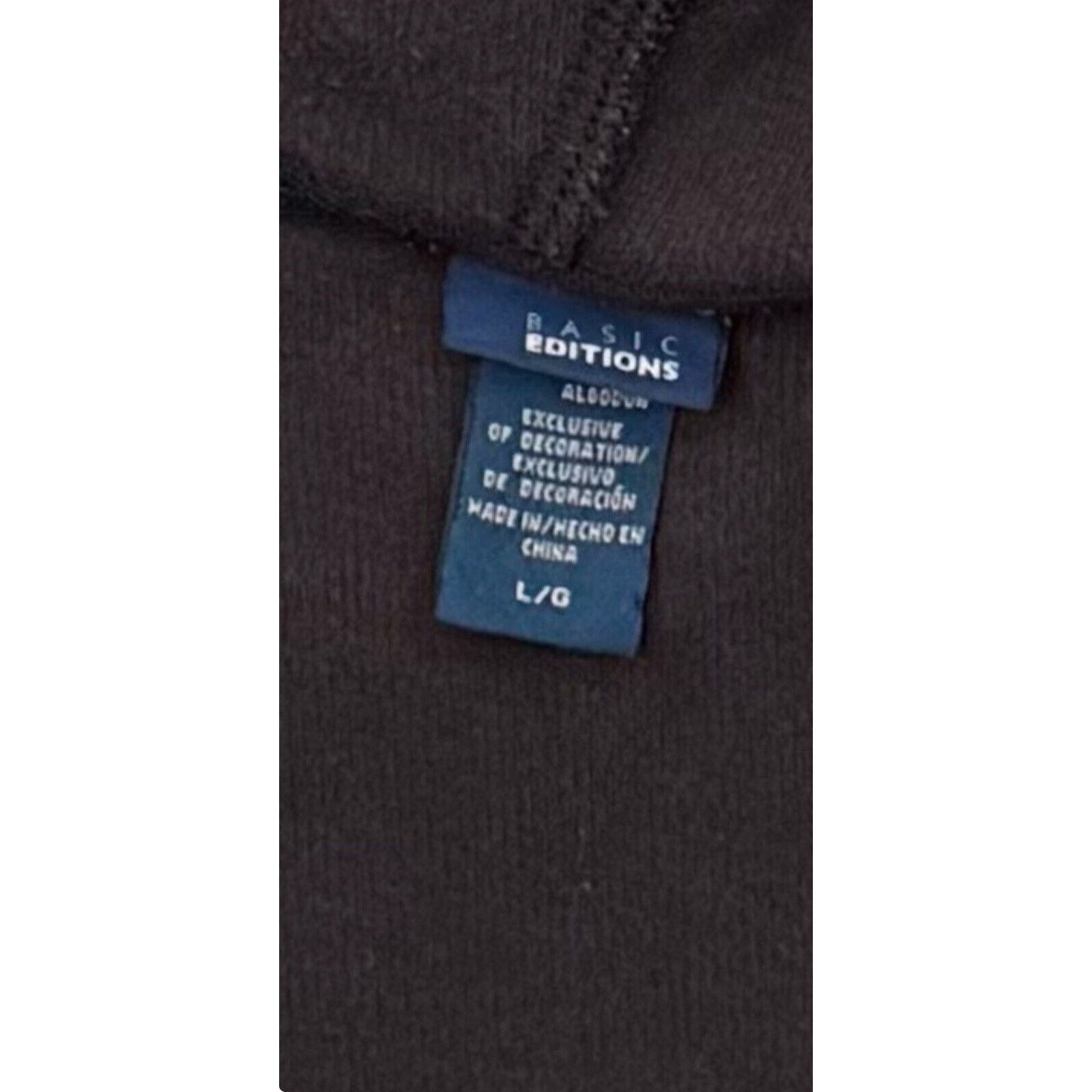 Basic Editions Basic Editions Hoodie Large Grunge Streetwear Y2K Vintage Size US L / EU 52-54 / 3 - 9 Thumbnail