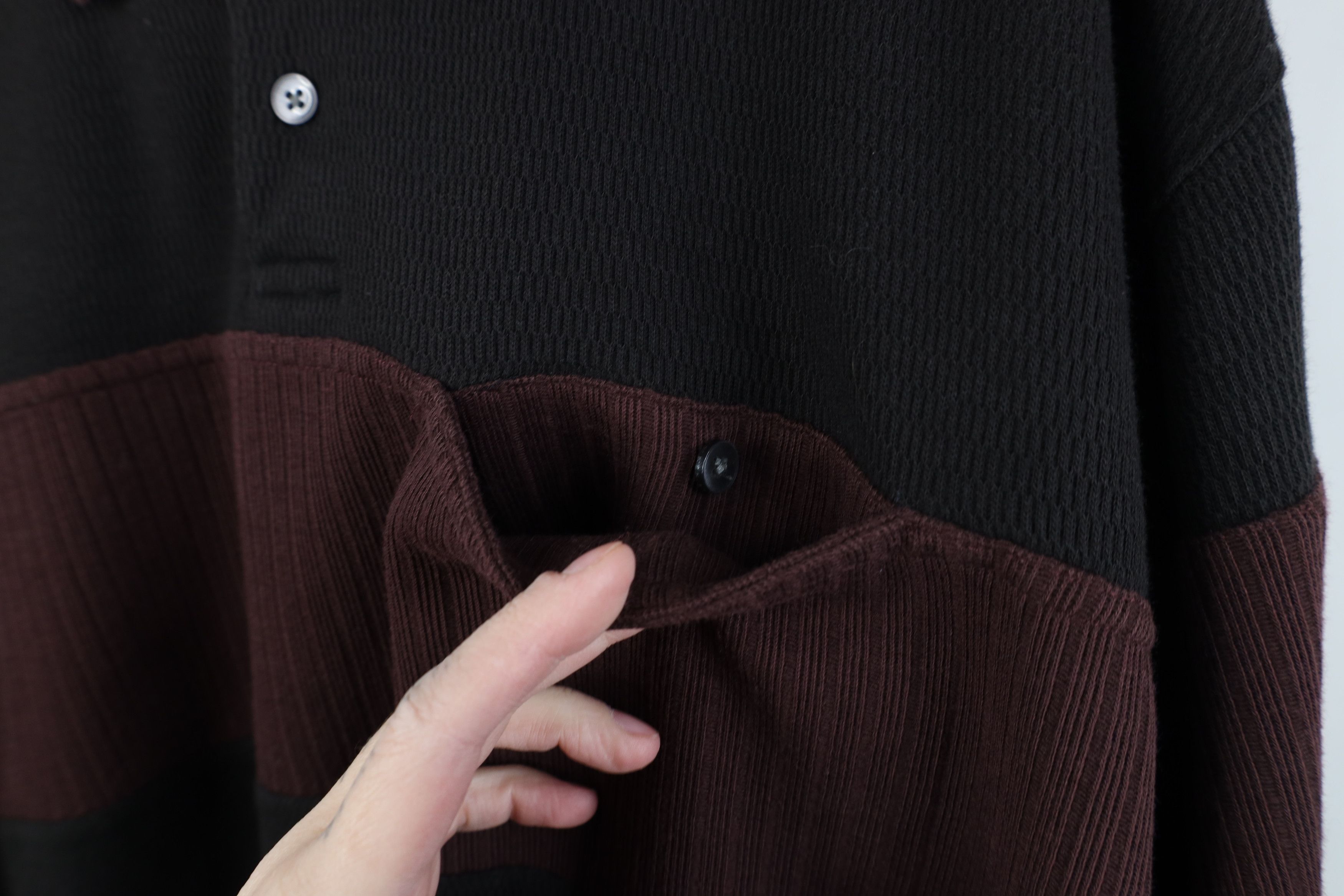 Vintage Vintage 90s Y2K Streetwear Thermal Knit Pullover Polo Shirt Size US XL / EU 56 / 4 - 4 Thumbnail