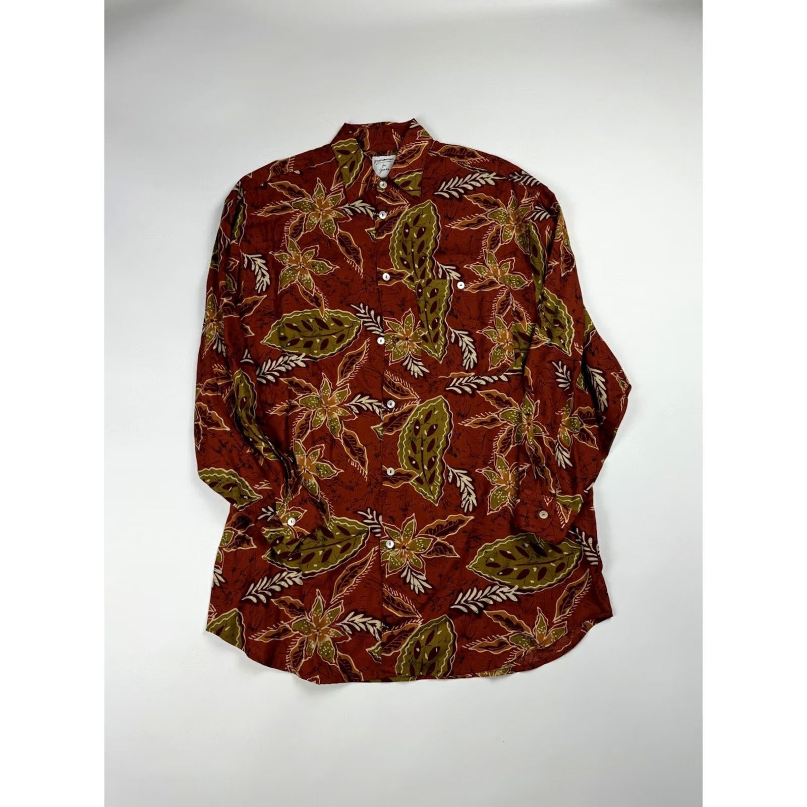 Guess VINTAGE GUESS BUTTON-UP SHIRT Women’s Size 1 Floral USA Rayon Long Sleeve Collared Size XS / US 0-2 / IT 36-38 - 2 Thumbnail
