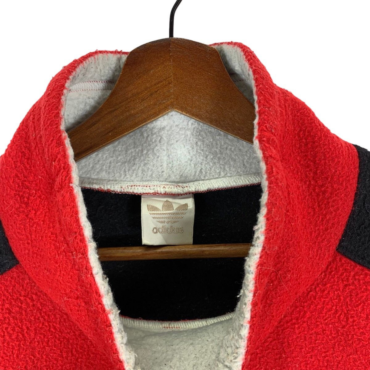 Vintage 90s Adidas Trefoil HipHop Rap Fleece Sweater