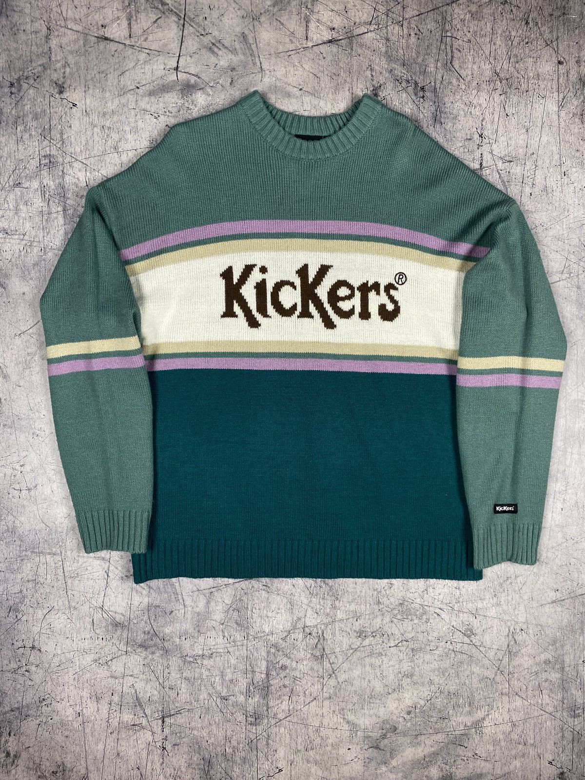 Kickers Vintage 90s Kickers rare streetwear style knitted sweater Size US XS / EU 42 / 0 - 2 Thumbnail