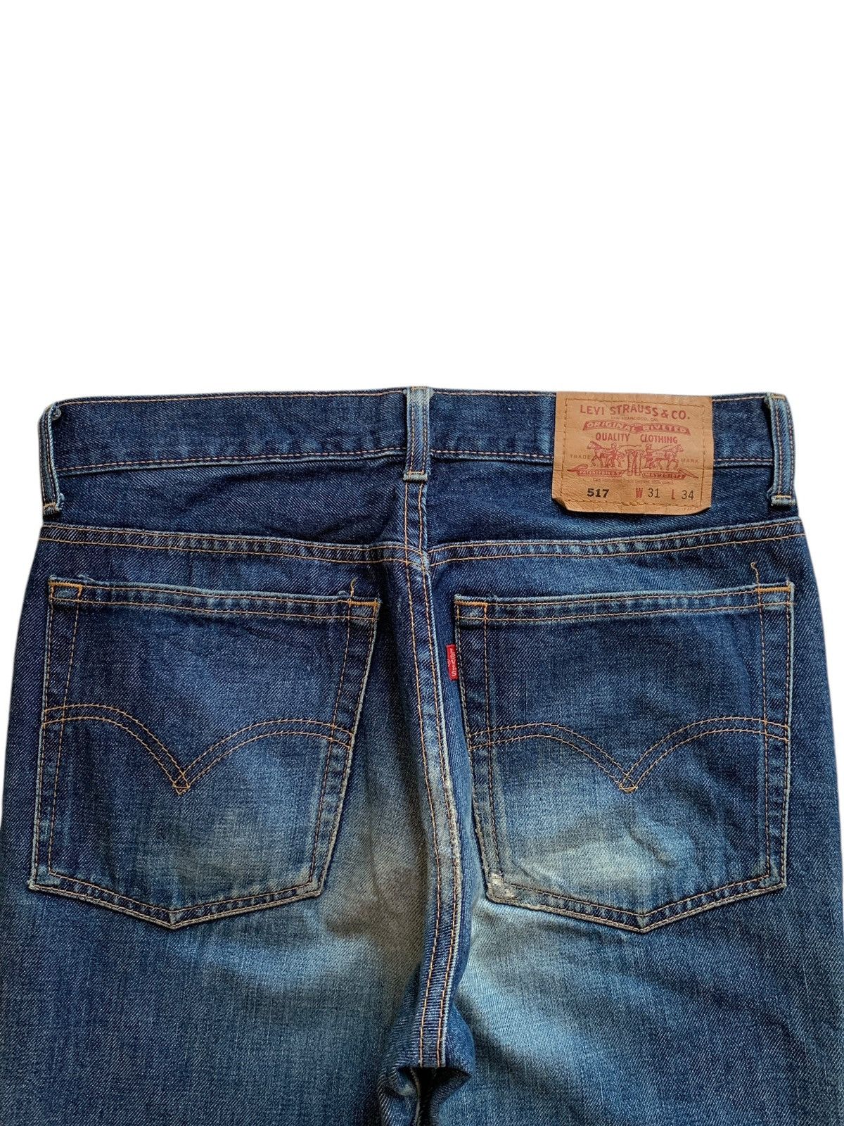 Levi's × Levi's Vintage Clothing Vintage 90s Levis 517 Mud Wash Bootcut Flare Jeans Size US 30 / EU 46 - 8 Thumbnail