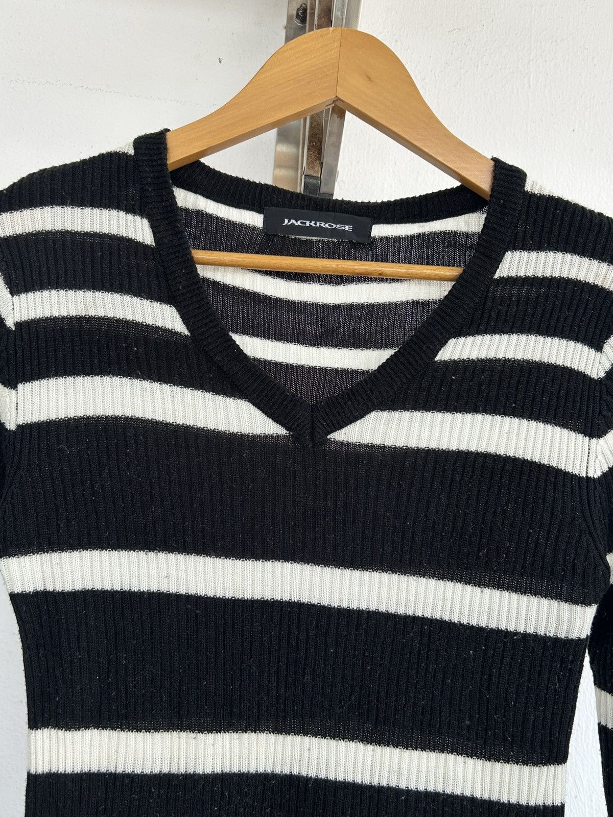 JACKROSE Jackrose Black White Stripes Punk Japan Vintage Size US S / EU 44-46 / 1 - 3 Thumbnail