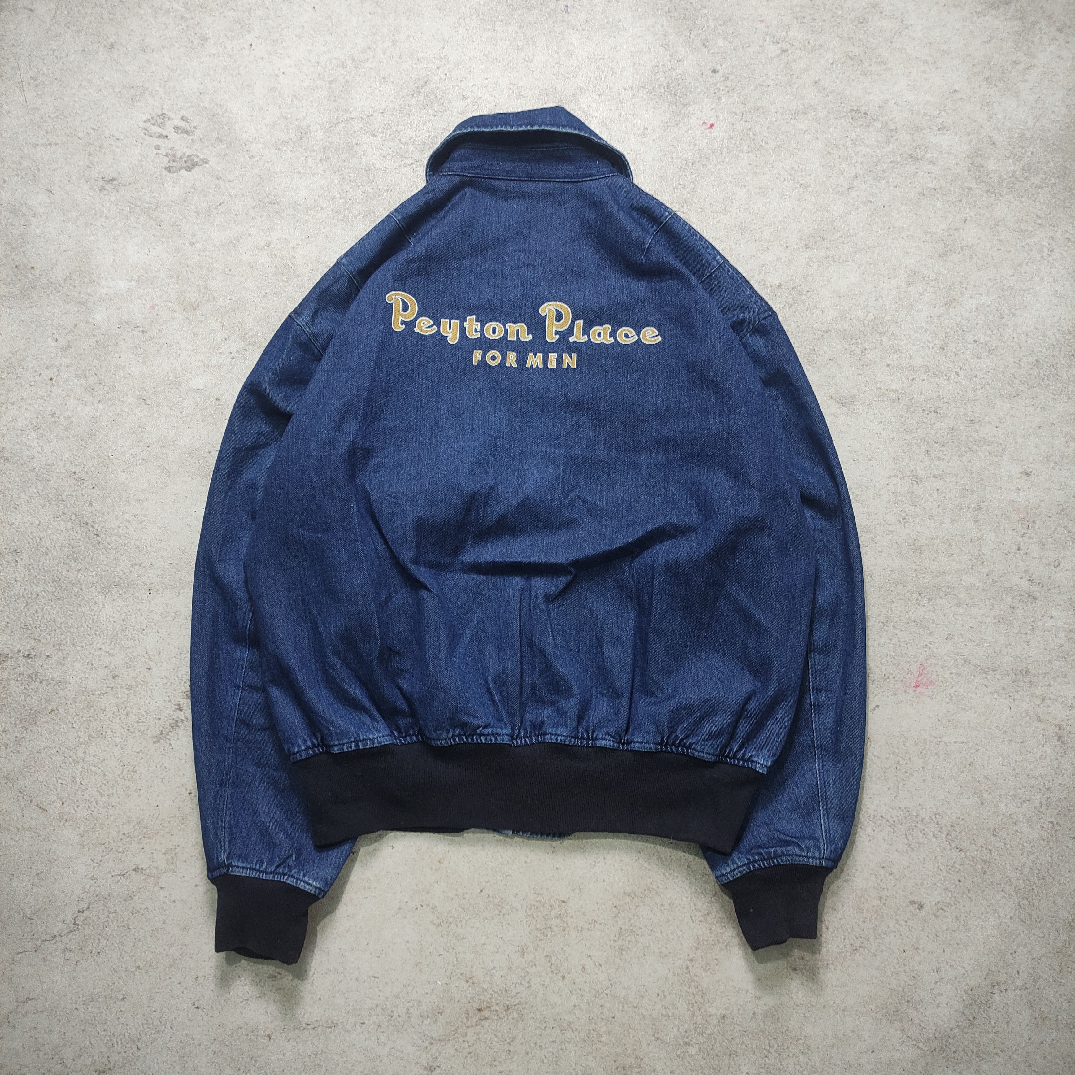 Japanese Brand × PPFM × Vintage PPFM Bomber Denim Jacket 1990s Size US M / EU 48-50 / 2 - 2 Thumbnail