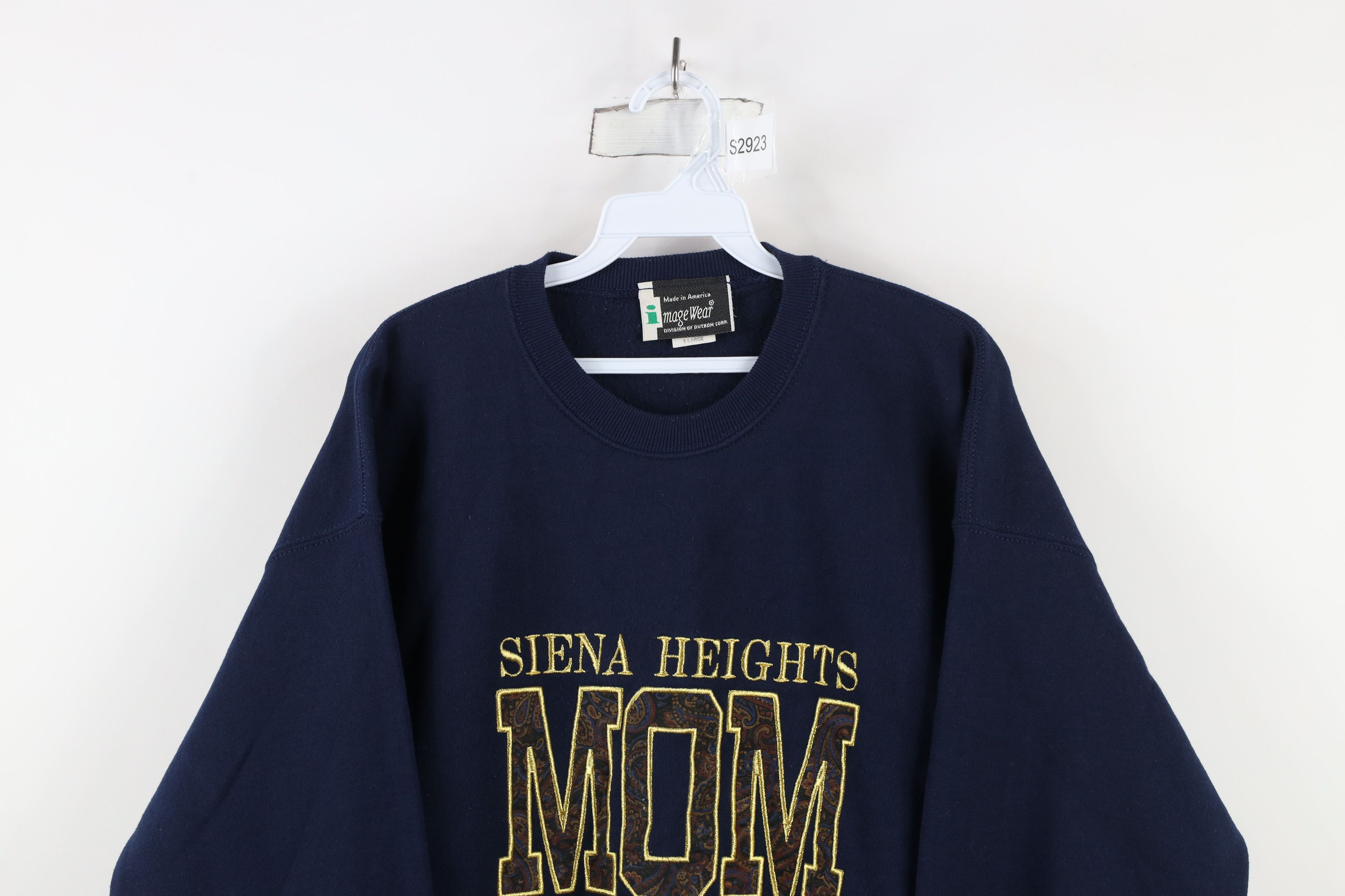 Vintage Vintage 90s Siena Heights University Mom Paisley Sweatshirt Size XL / US 12-14 / IT 48-50 - 2 Thumbnail