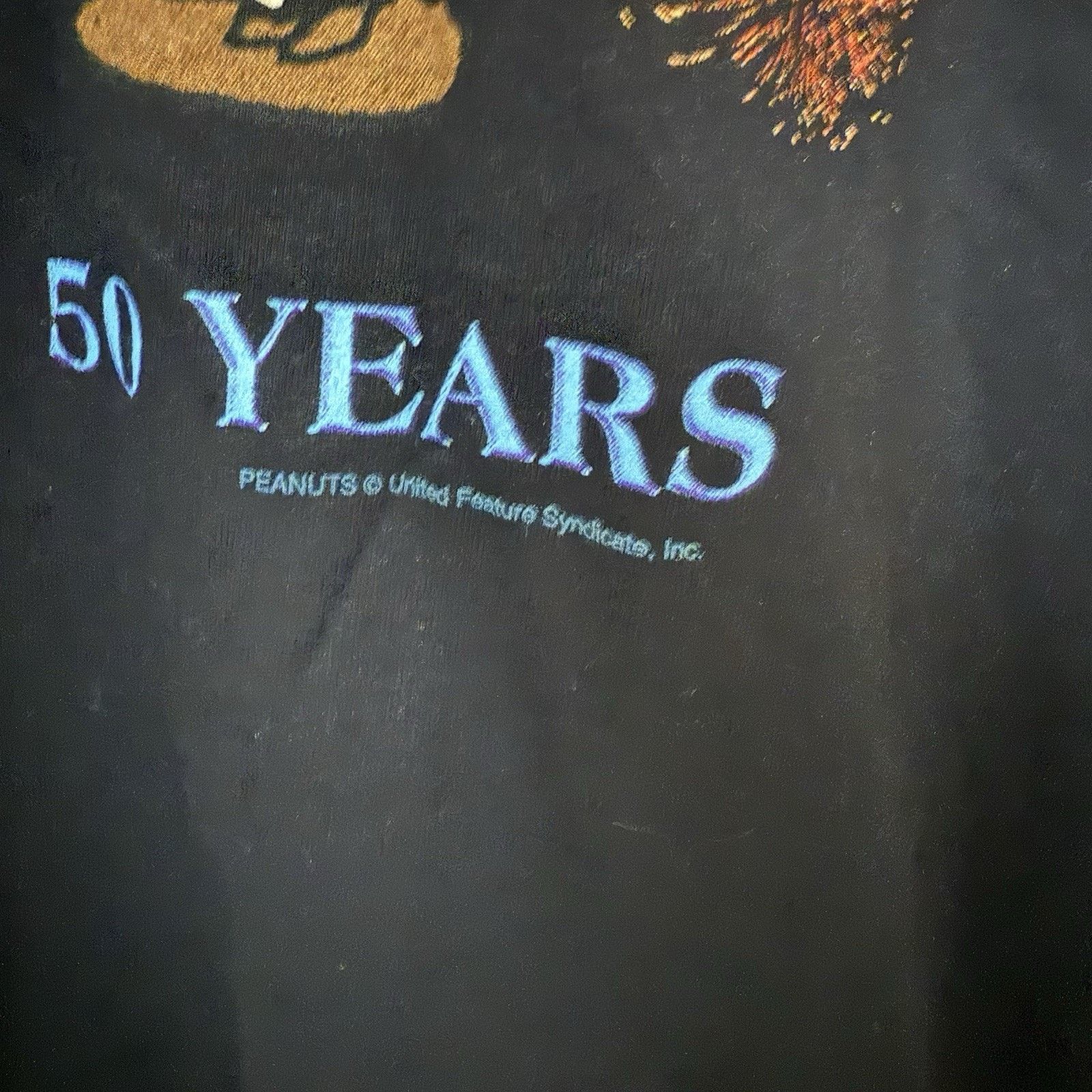 Peanuts Celebrating 50 Years Anniversary Charlie Brown Snoopy TShirt Size US XL / EU 56 / 4 - 5 Thumbnail