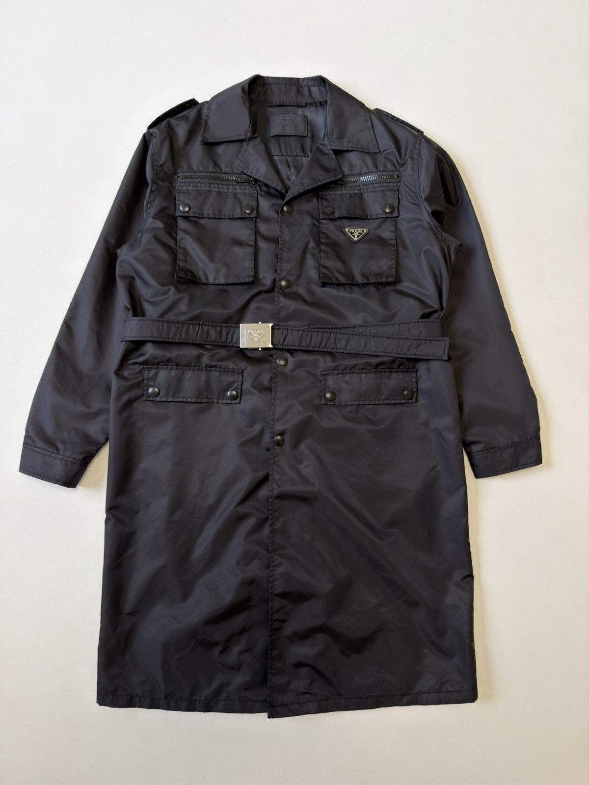 Prada Prada Black Nylon Gabardine Anorak Jacket - Frank Ocean
