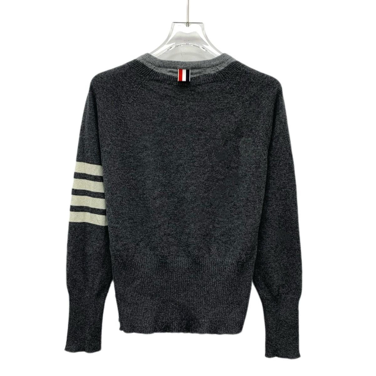 Thom Browne Thom Browne Charcoal Cashmere Long Sleeve Knit Sweater K26WX Size M / US 6-8 / IT 42-44 - 2 Thumbnail