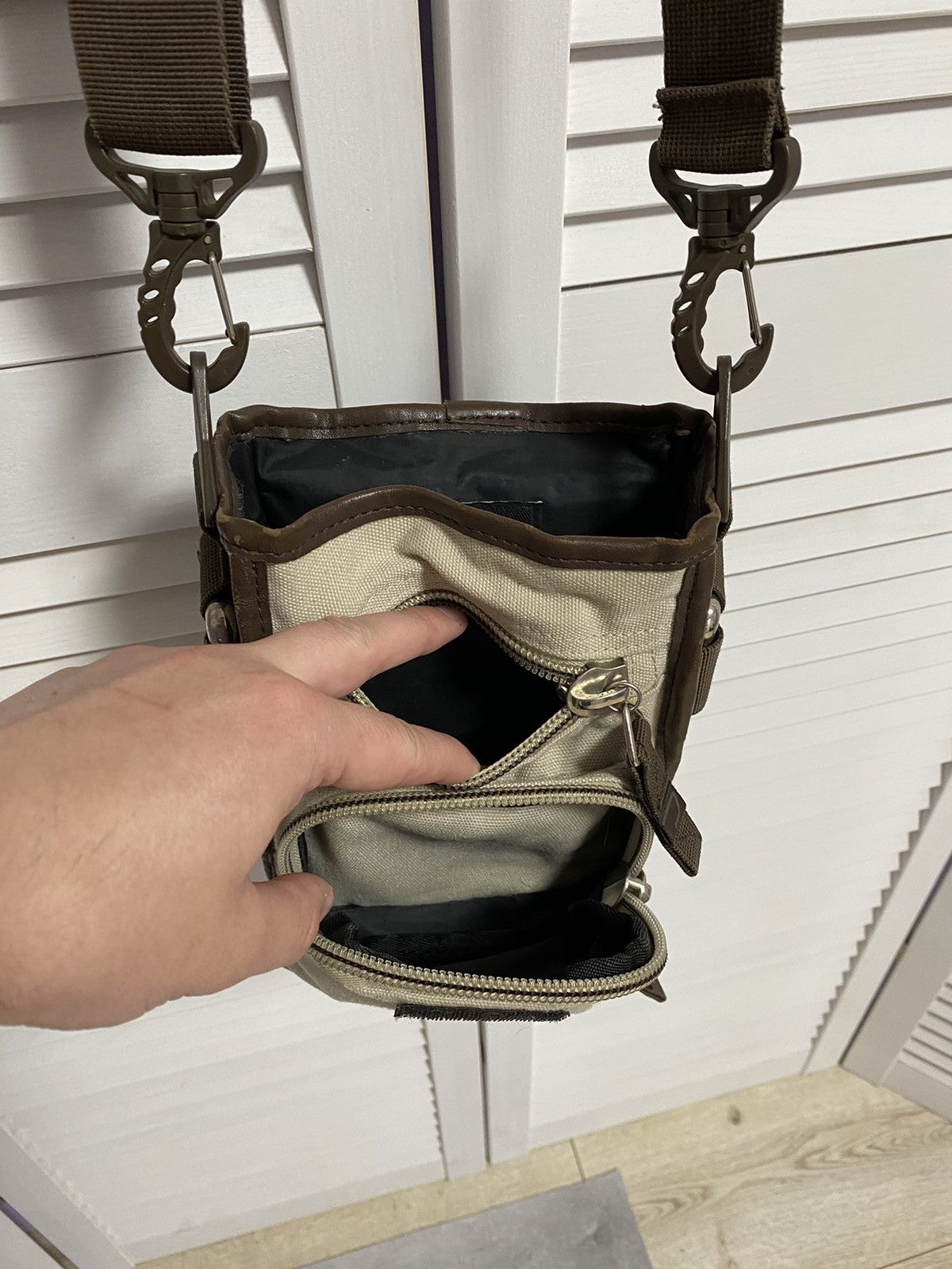 Diesel Vintage Bag Messenger DIESEL Metal Multi Pocket Cargo Y2K Size ONE SIZE - 12 Thumbnail