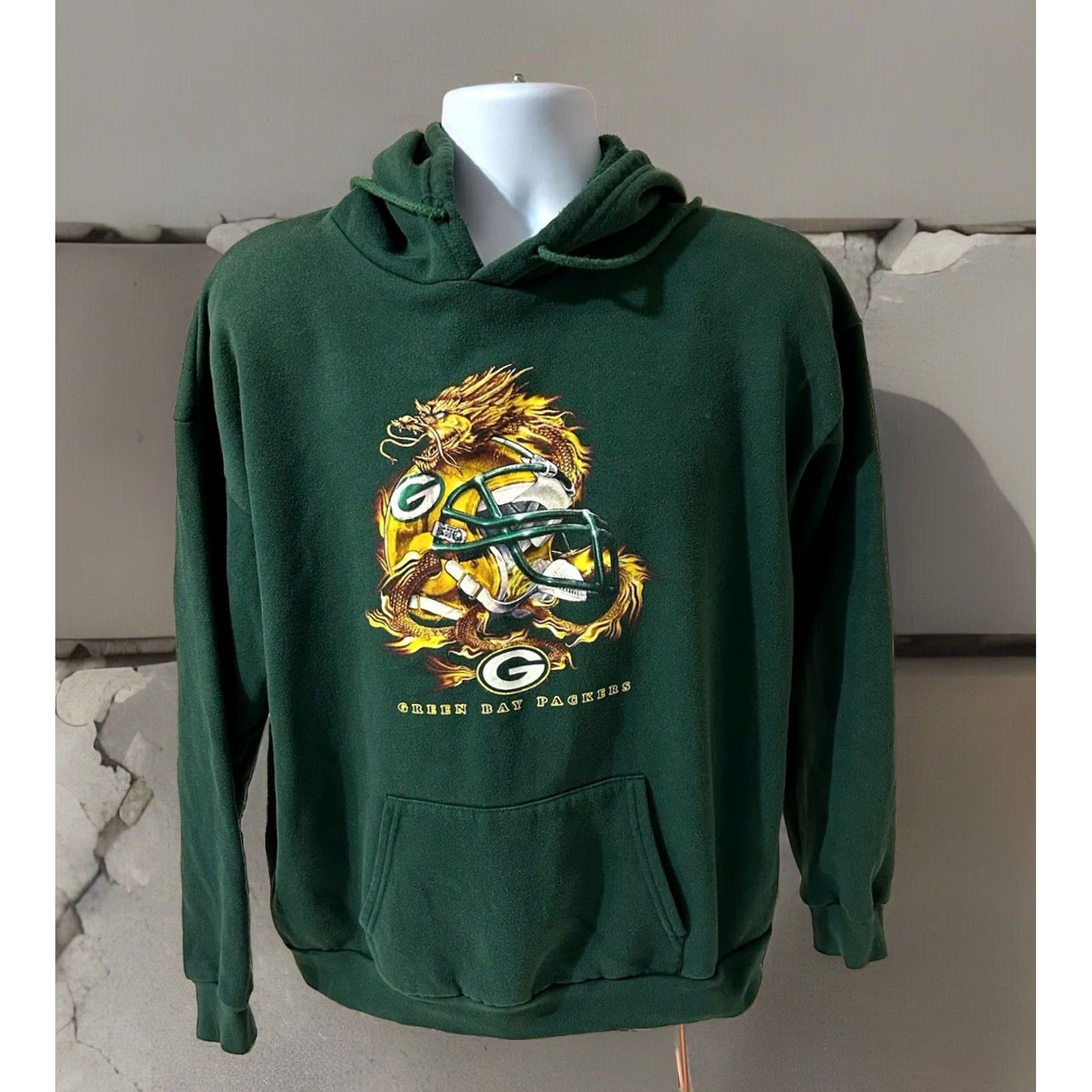 NFL Vintage Green Bay Packers Sweatshirt Hoodie Pullover Men Large NFL Tag Size US L / EU 52-54 / 3 - 4 Thumbnail