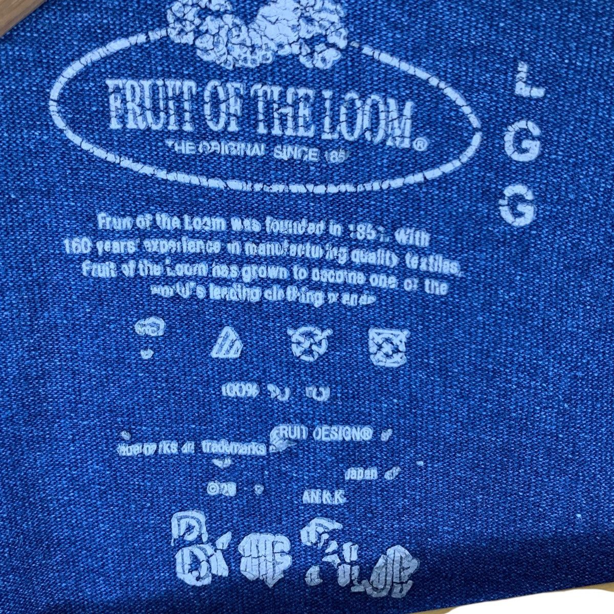 Fruit Of The Loom Fruit Of The Loom x BLUE BLUE Japanese Brand Shirt Size US S / EU 44-46 / 1 - 5 Thumbnail