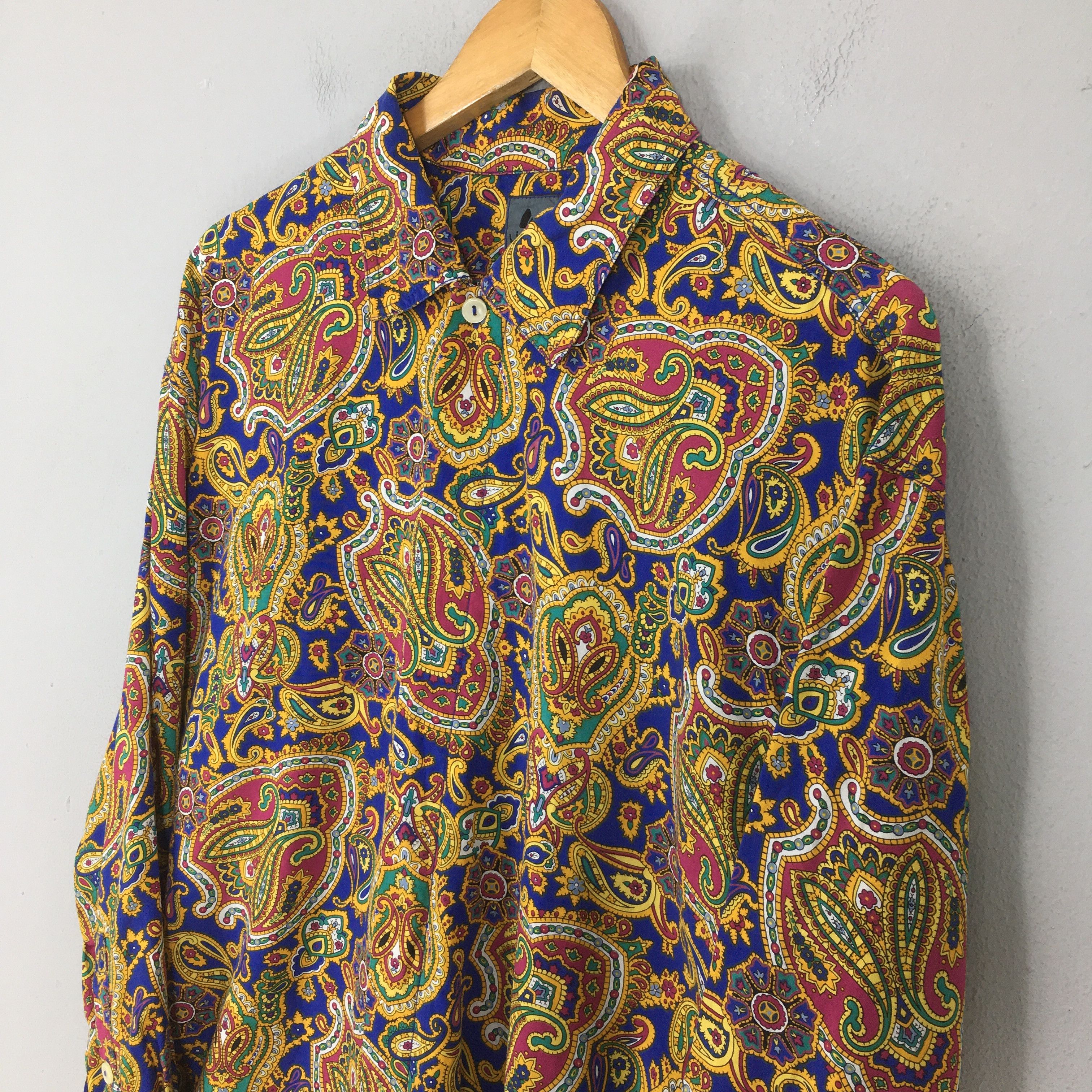 Vintage Vintage Lizwear Paisley Floral Pattern Shirt Large Size US L / EU 52-54 / 3 - 3 Thumbnail