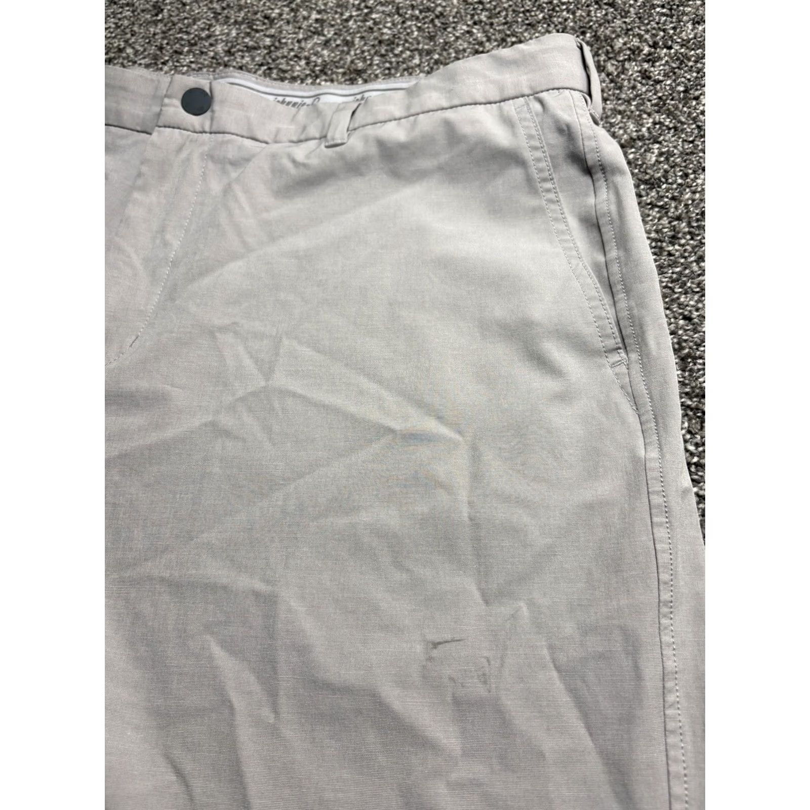johnnie-O VINTAGE Johnnie-O Mens Calcutta Prep-Formance Shorts Mens 40 Khaki Beige Golf Summer (Move to Adults) Size US 40 / EU 56 - 6 Thumbnail