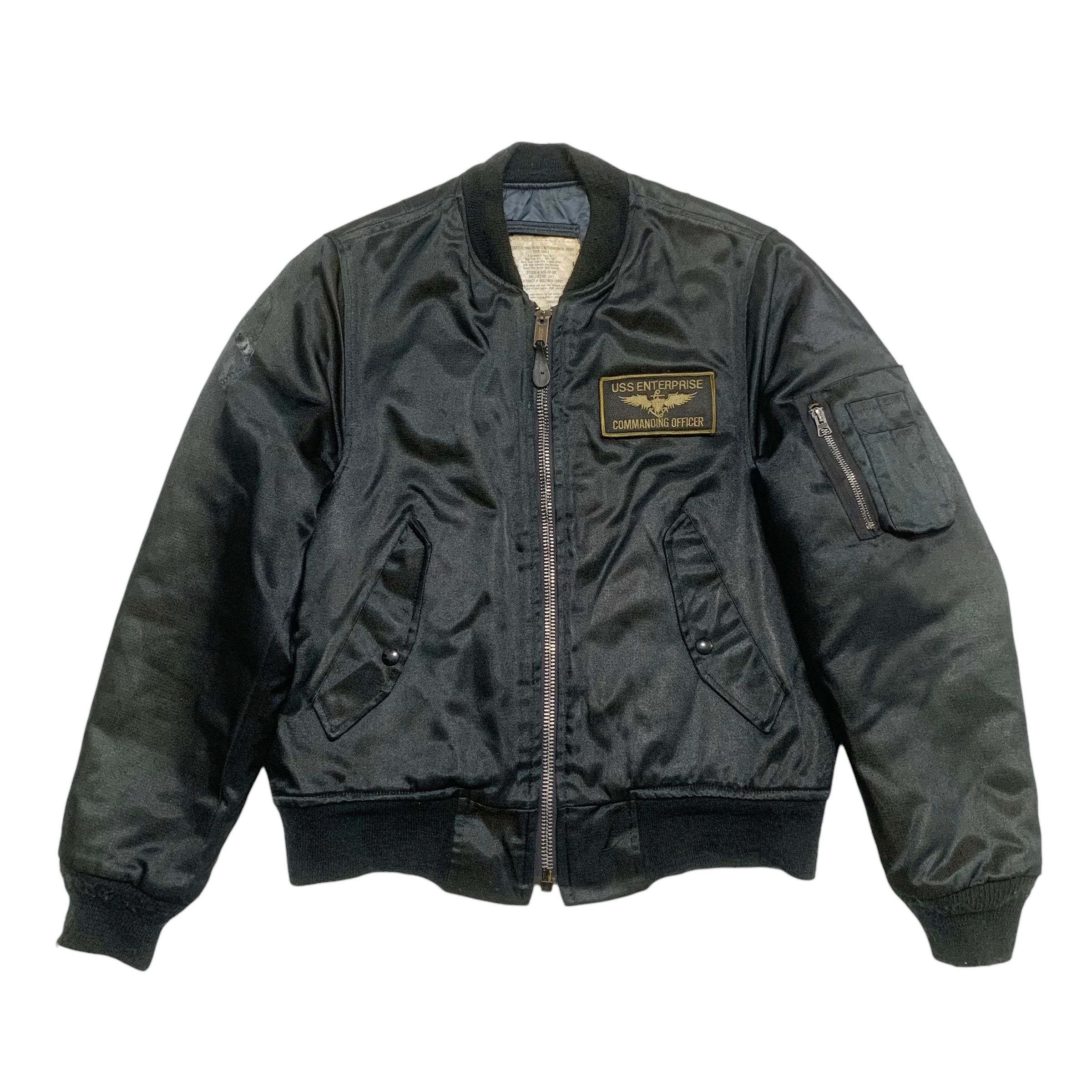 image of I Spiewak And Sons x Vintage 80's I Spiewak & Sons Ma-1 Flying Jacket in Green, Men's (Size Medium)