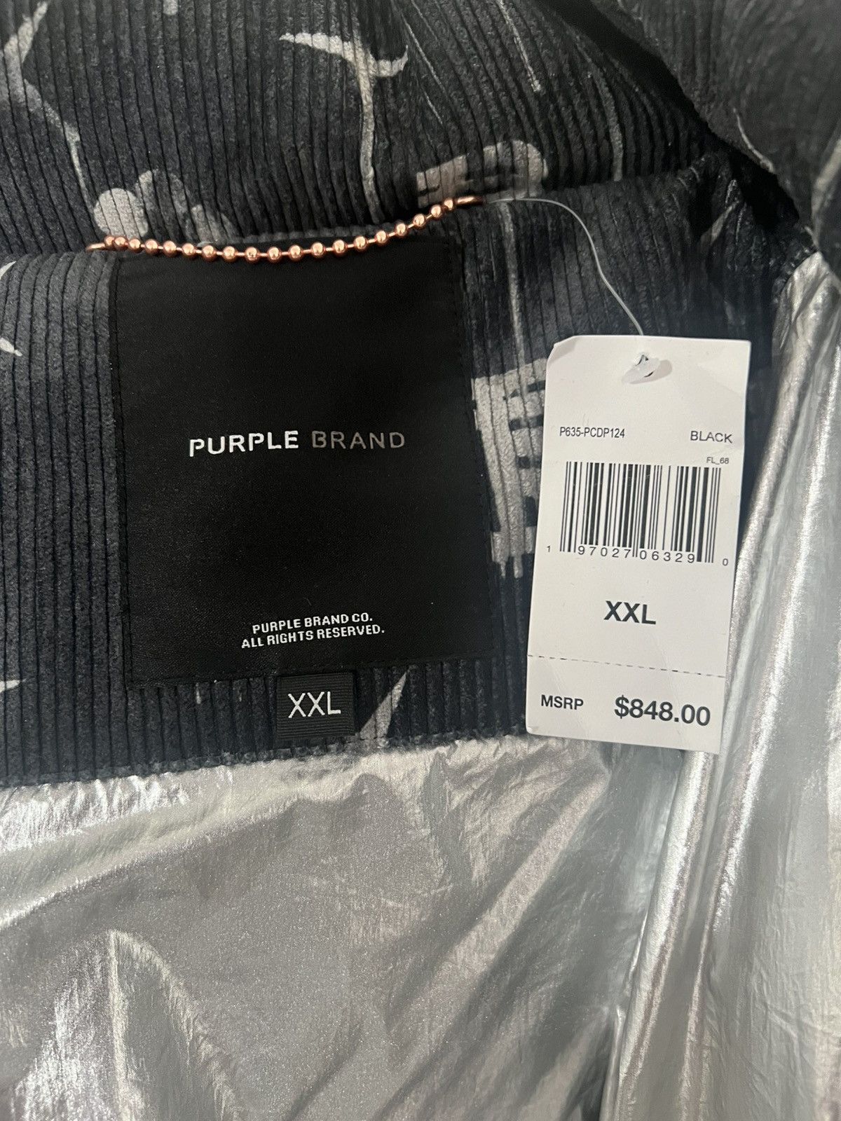 Purple Brand Purple Brand Puffer Jacket XXL Size US XXL / EU 58 / 5 - 5 Thumbnail