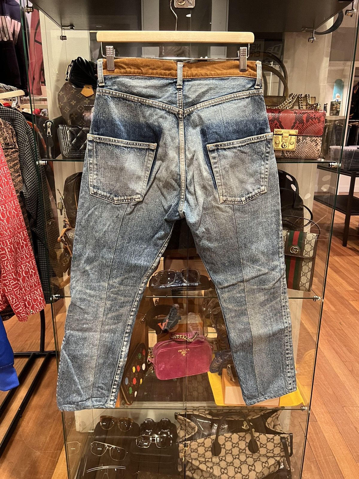 Comme des Garcons Junya Watanabe comme Des garçons patch denim jeans blue Size US 30 / EU 46 - 5 Thumbnail