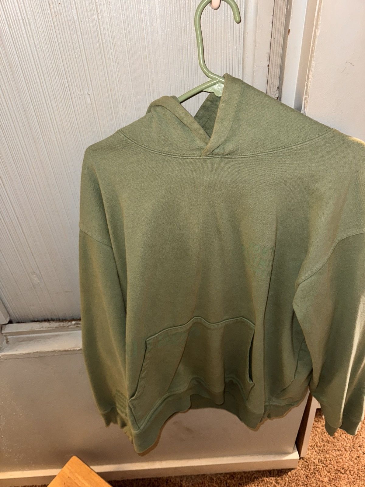 Brain Dead Brain Dead Tonal Type Print Hoodie ‘Putty’ Size L Size US L / EU 52-54 / 3 - 1 Thumbnail