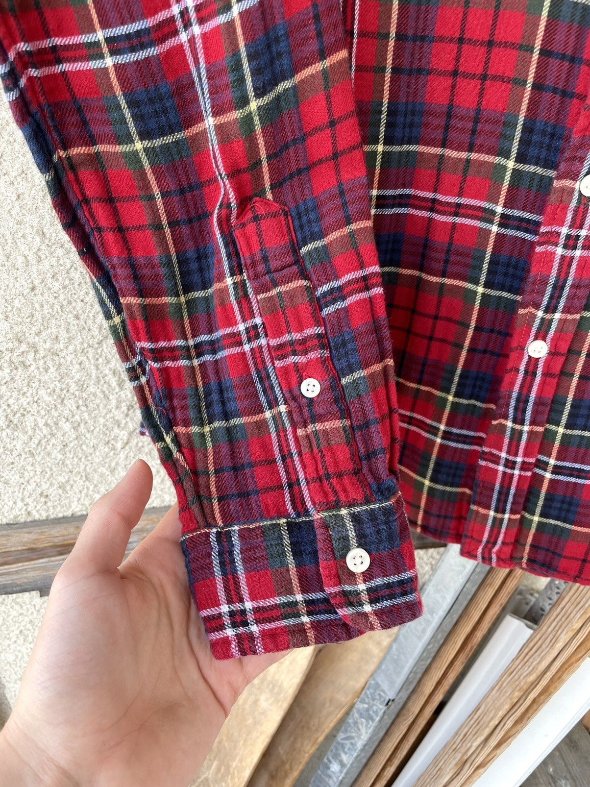 Polo Ralph Lauren Vintage Polo Ralph Lauren Check Flannel Plaid Button Shirt Size US L / EU 52-54 / 3 - 5 Thumbnail