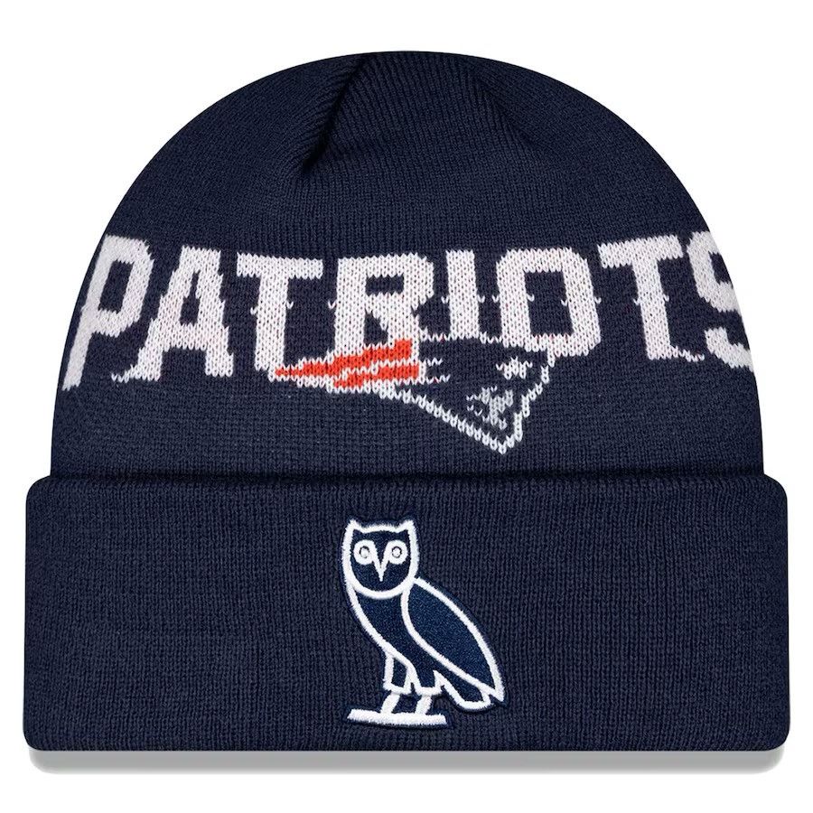 OVO x NFL New England Patriots x New Era Beanie